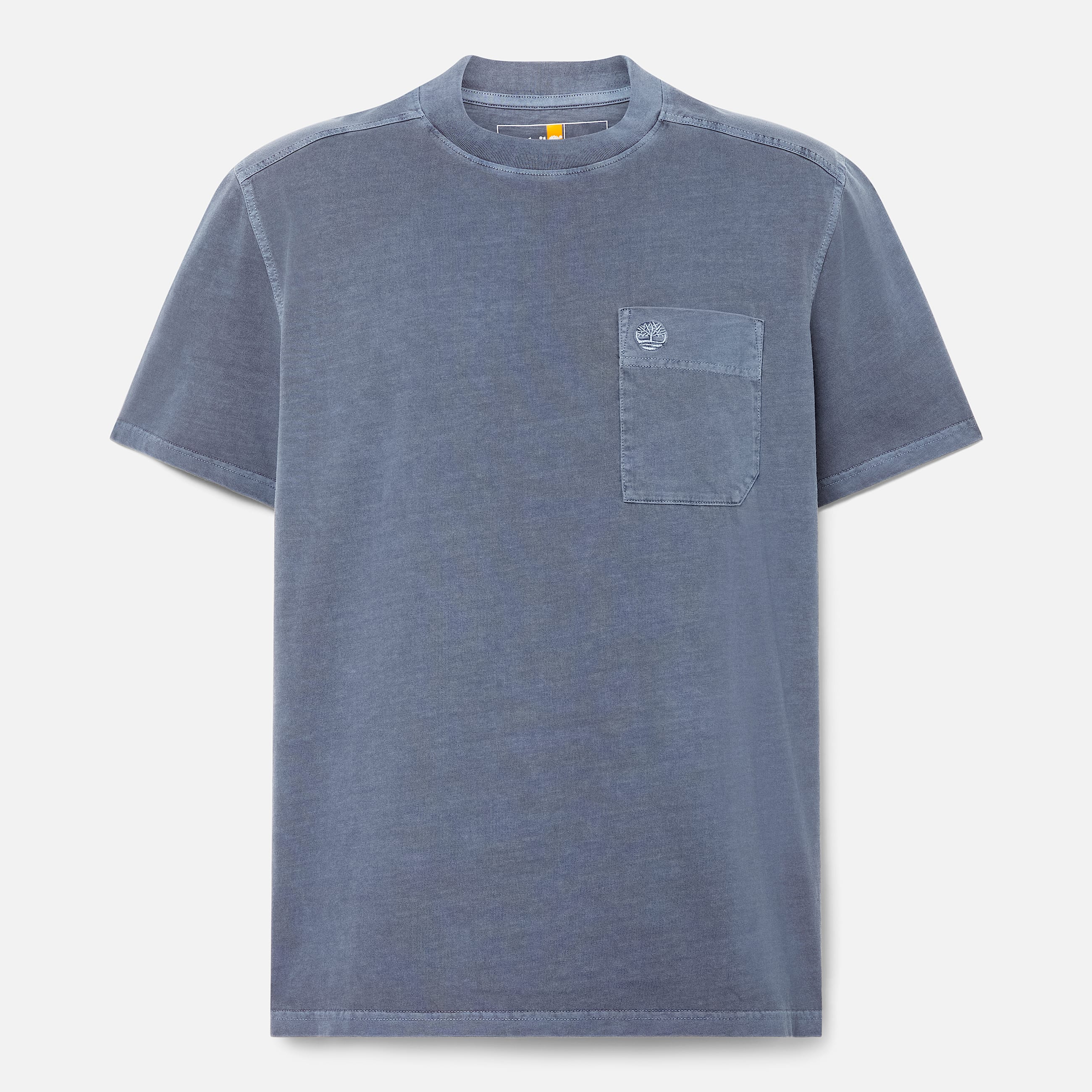 Merrymack River Garment Dyed Chest Pocket TShirt for Men in Blue TBL Blue HERO