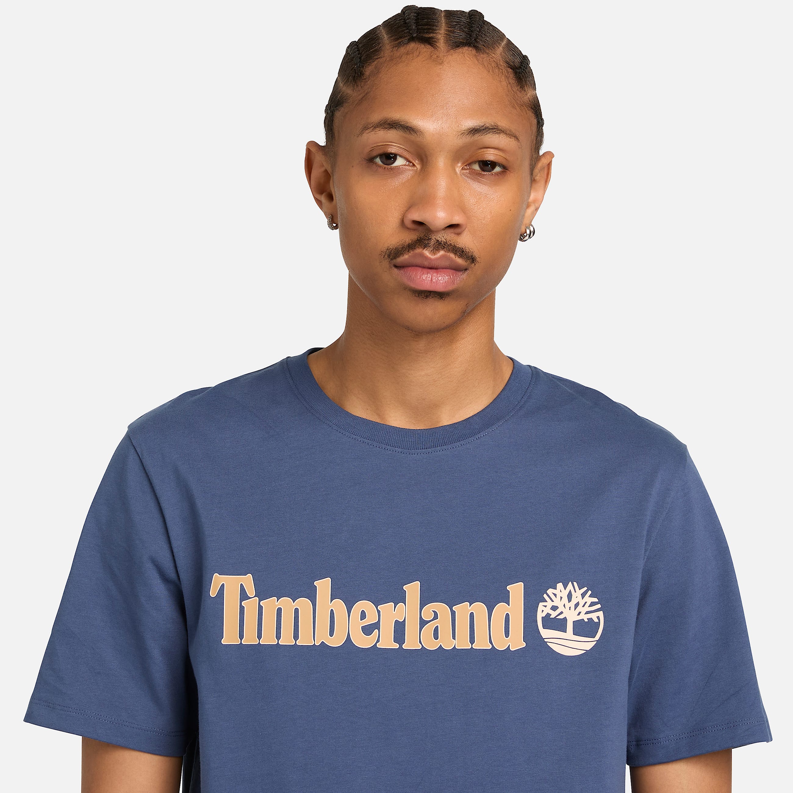 Tshirt a Maniche Corte con Logo Lineare Kennebec River da Uomo in blu TBL blu ALT3