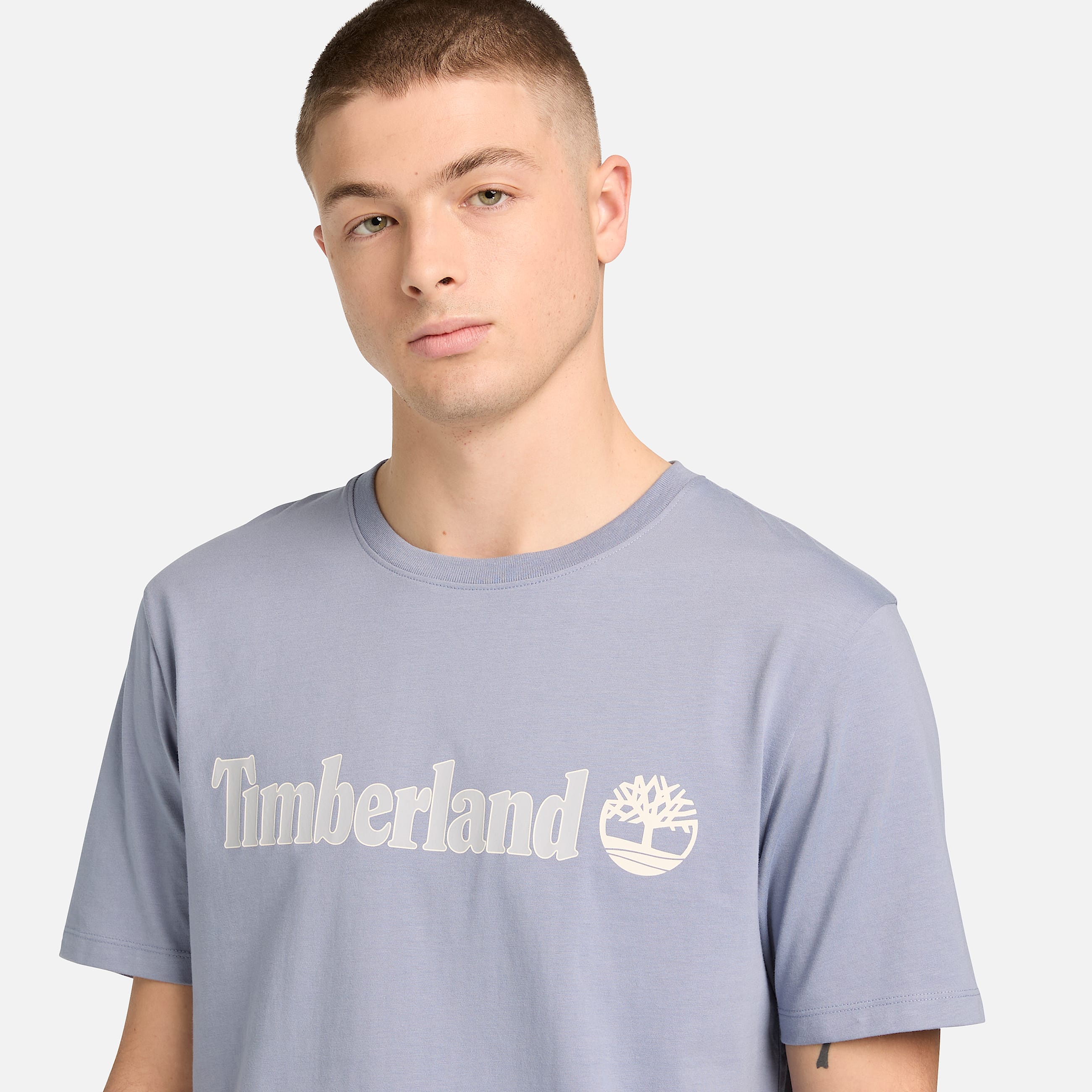 Tshirt a Maniche Corte con Logo Lineare Kennebec River da Uomo in blu TBL blu ALT3