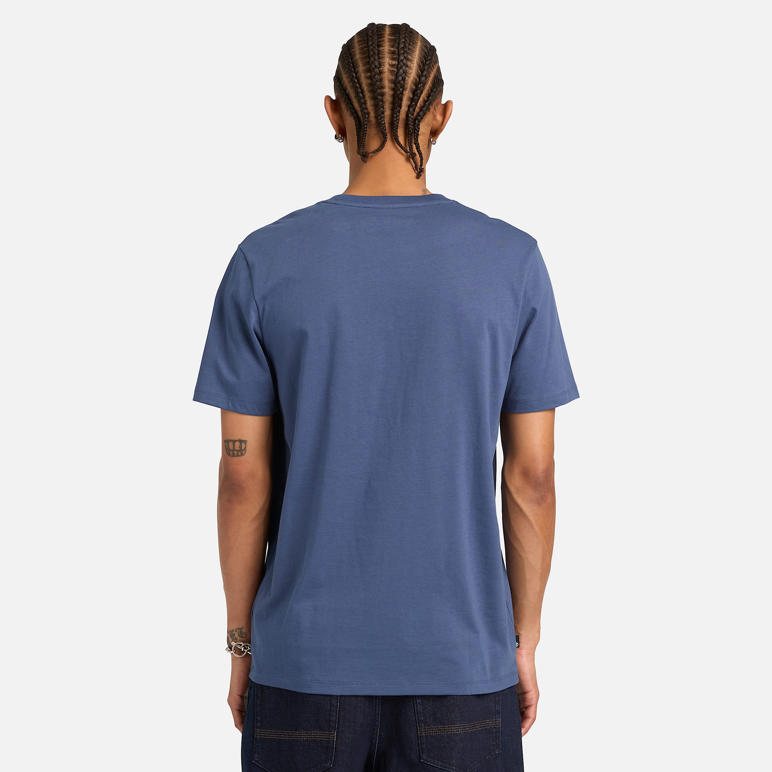 Tshirt a Maniche Corte con Logo Lineare Kennebec River da Uomo in blu TBL blu ALT8