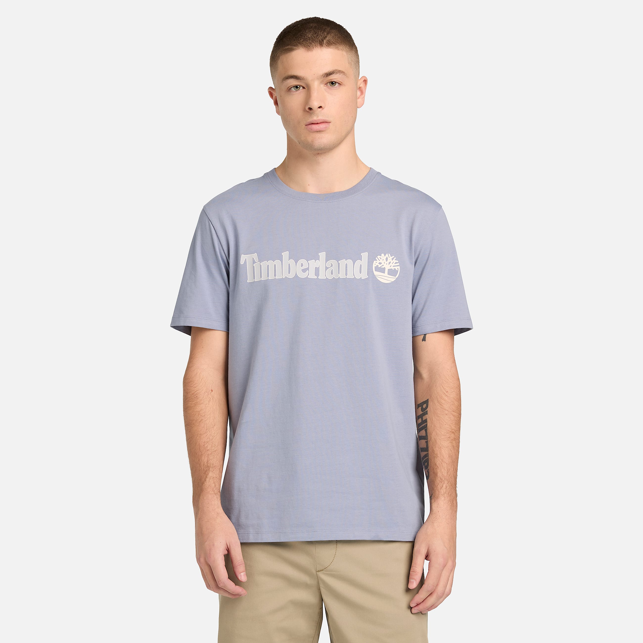 Tshirt a Maniche Corte con Logo Lineare Kennebec River da Uomo in blu TBL blu ALT1