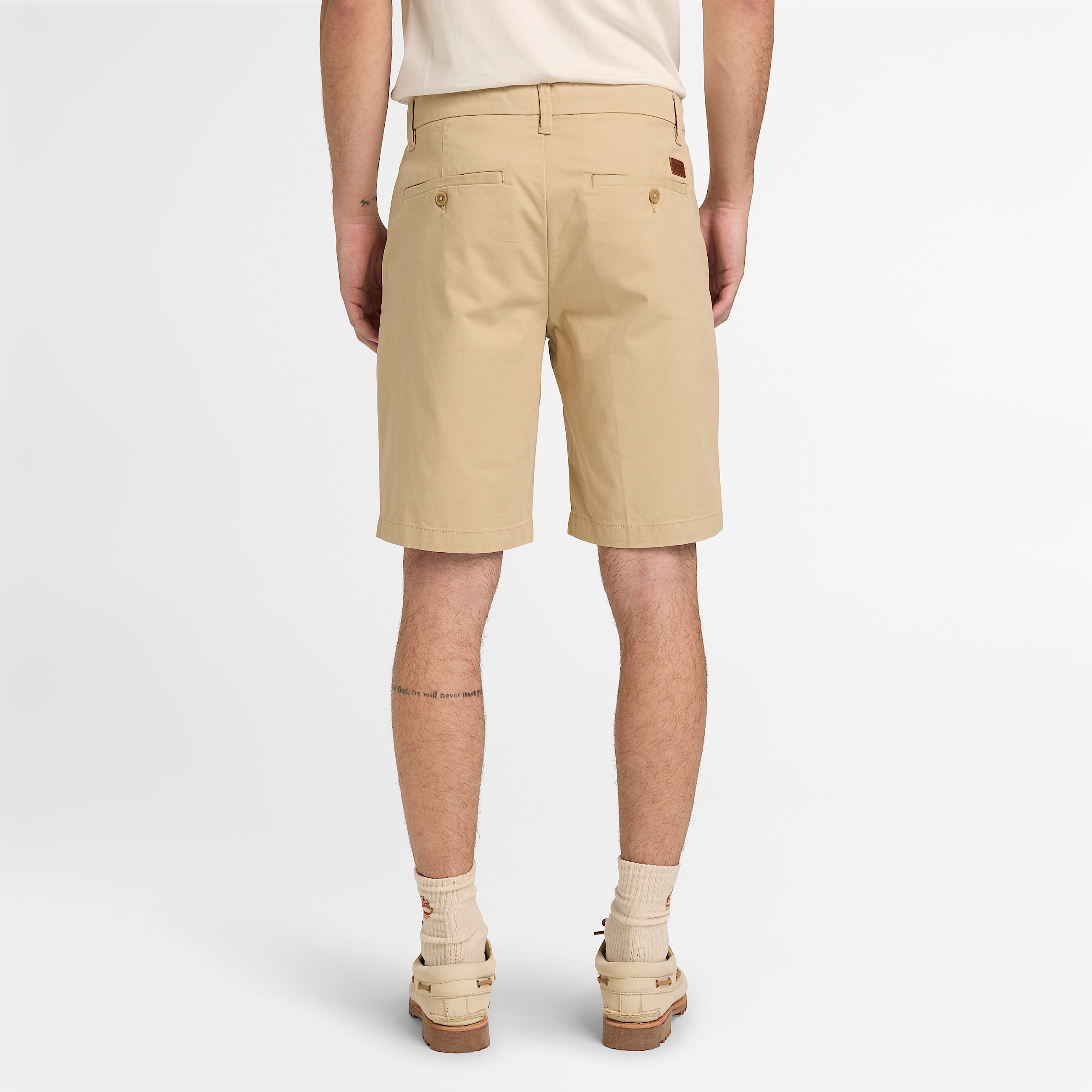 Claremont Twill Chino Shorts fr herr i Beige TBL Beige ALT8