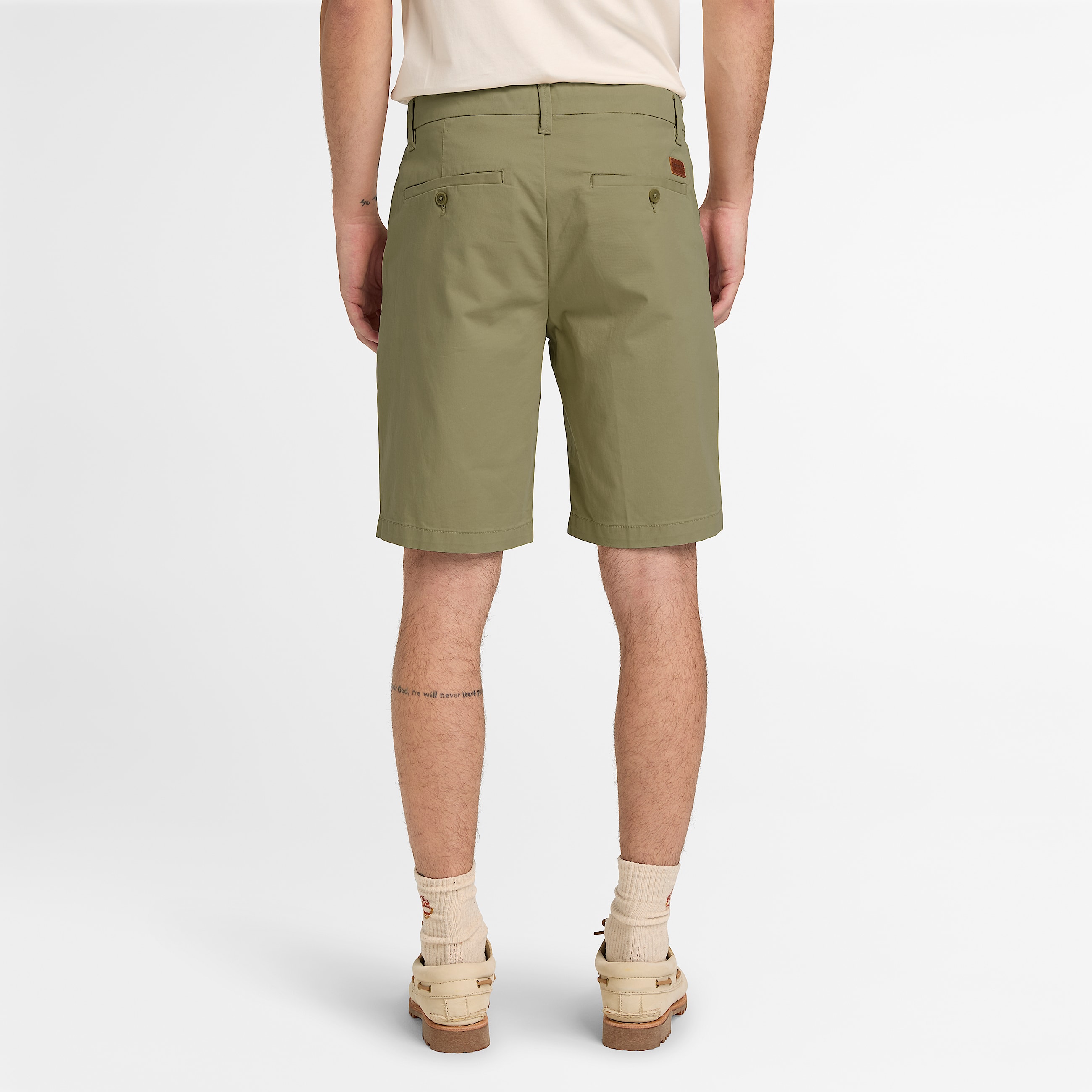 Claremont Twill Chino Short for Men in Brown TBL Brun ALT8