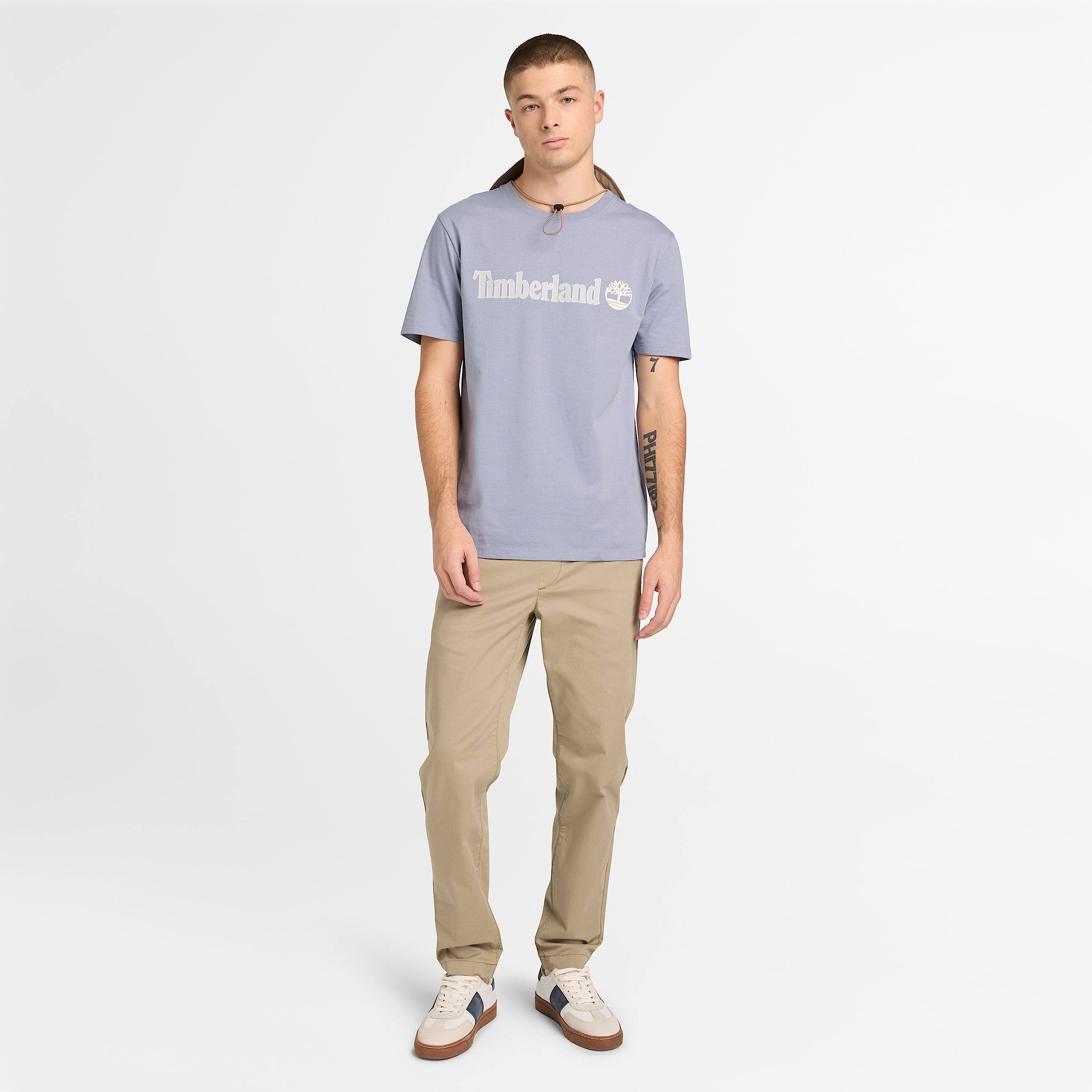 Tshirt a Maniche Corte con Logo Lineare Kennebec River da Uomo in blu TBL blu ALT2