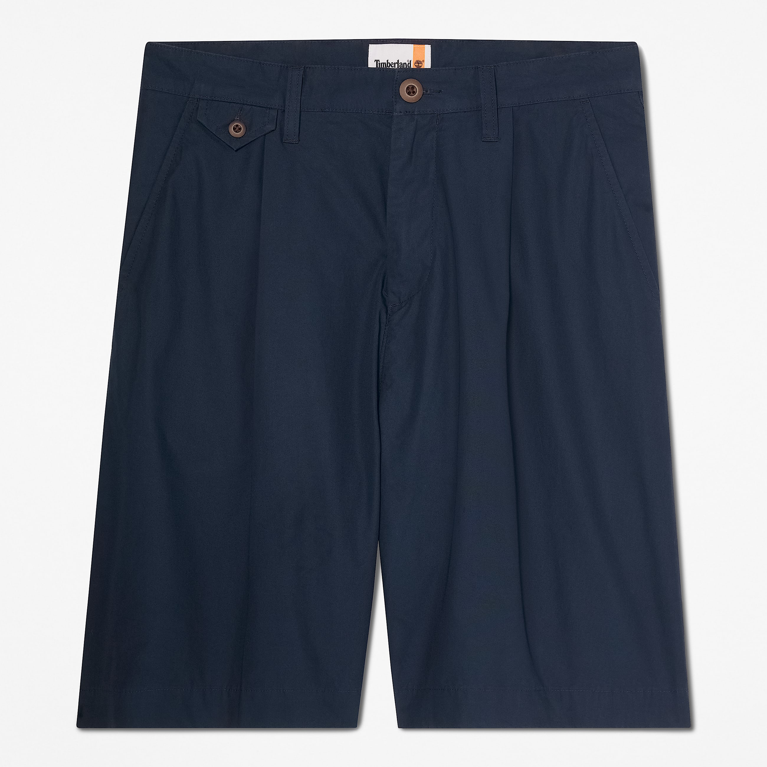 Claremont Poplin Pleated Chino Short for Men in Blue TBL Bl HERO