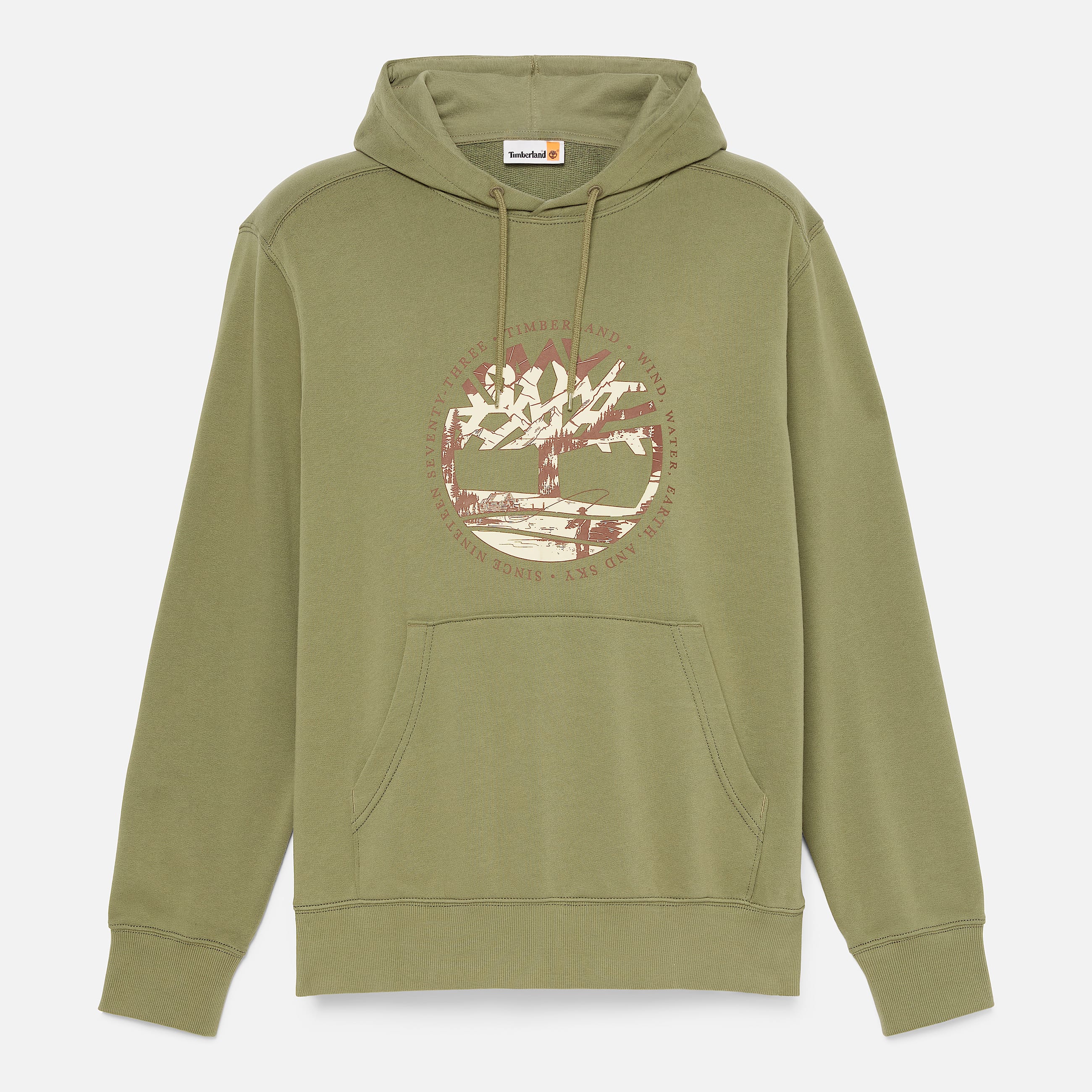 Lake House Graphic Hoodie for Men in Brown TBL Brun HERO