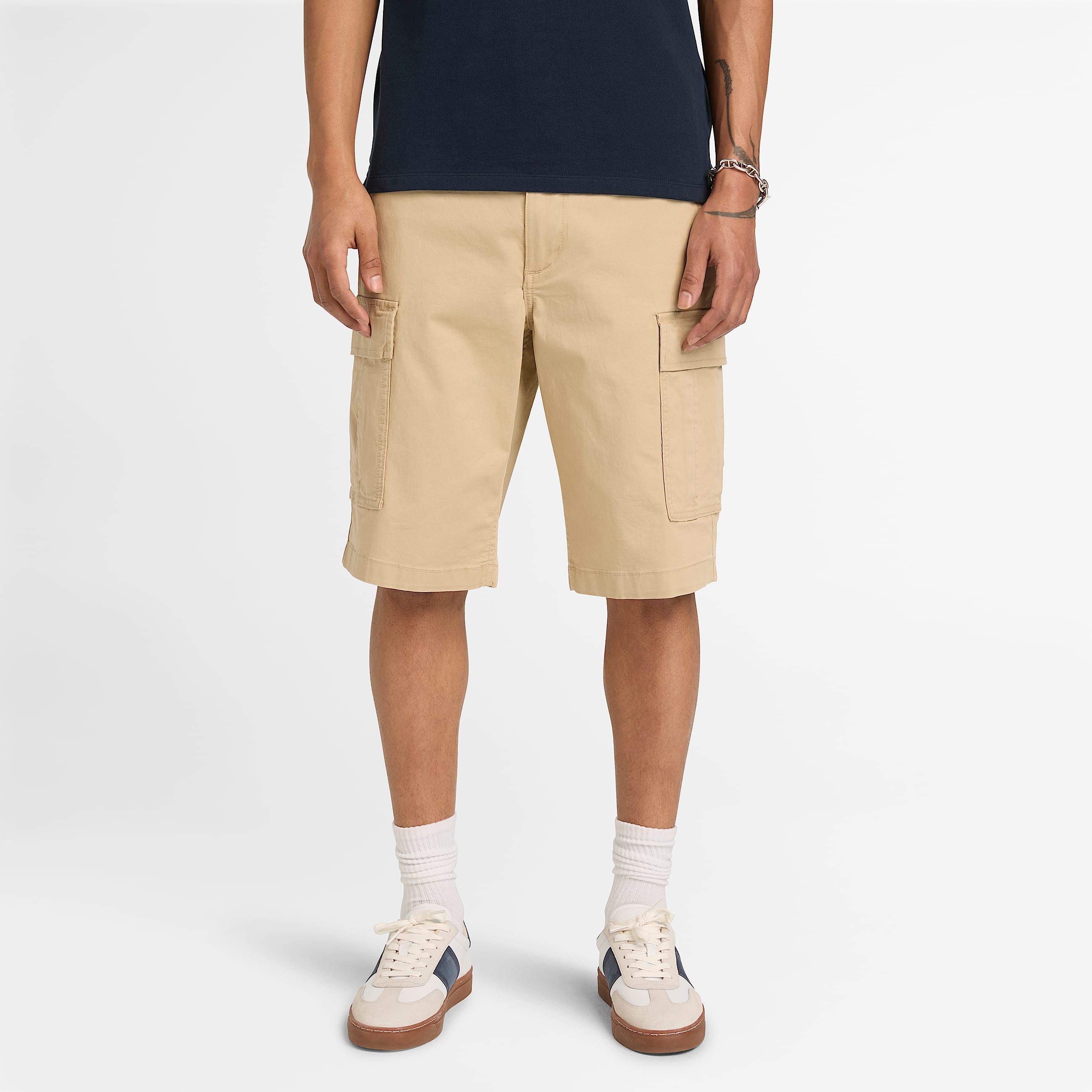 Brookline Twill Cargo Short for Men in Beige TBL Beige ALT1