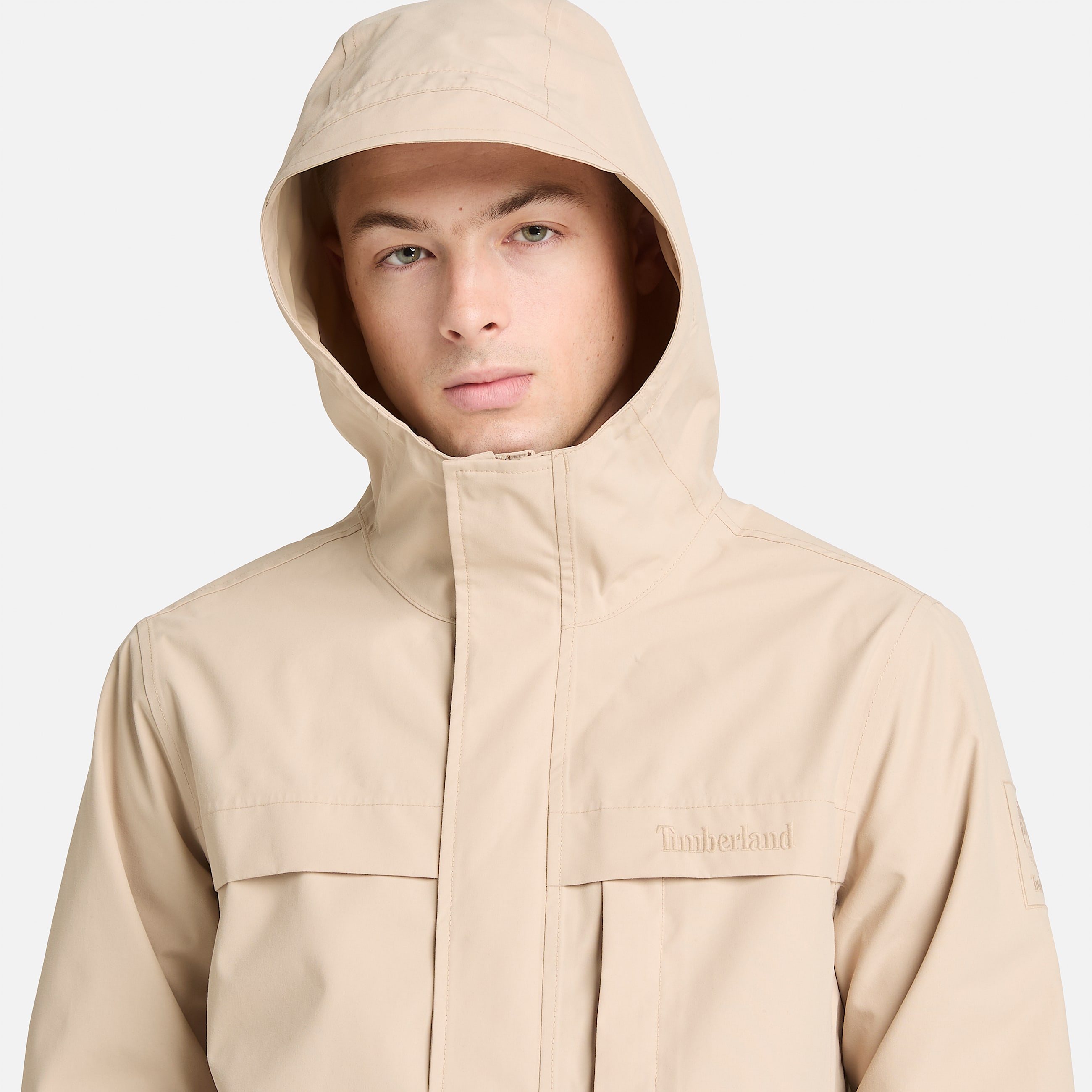 Benton Waterproof Shell Jacket for Men in Beige TBL Beige ALT3