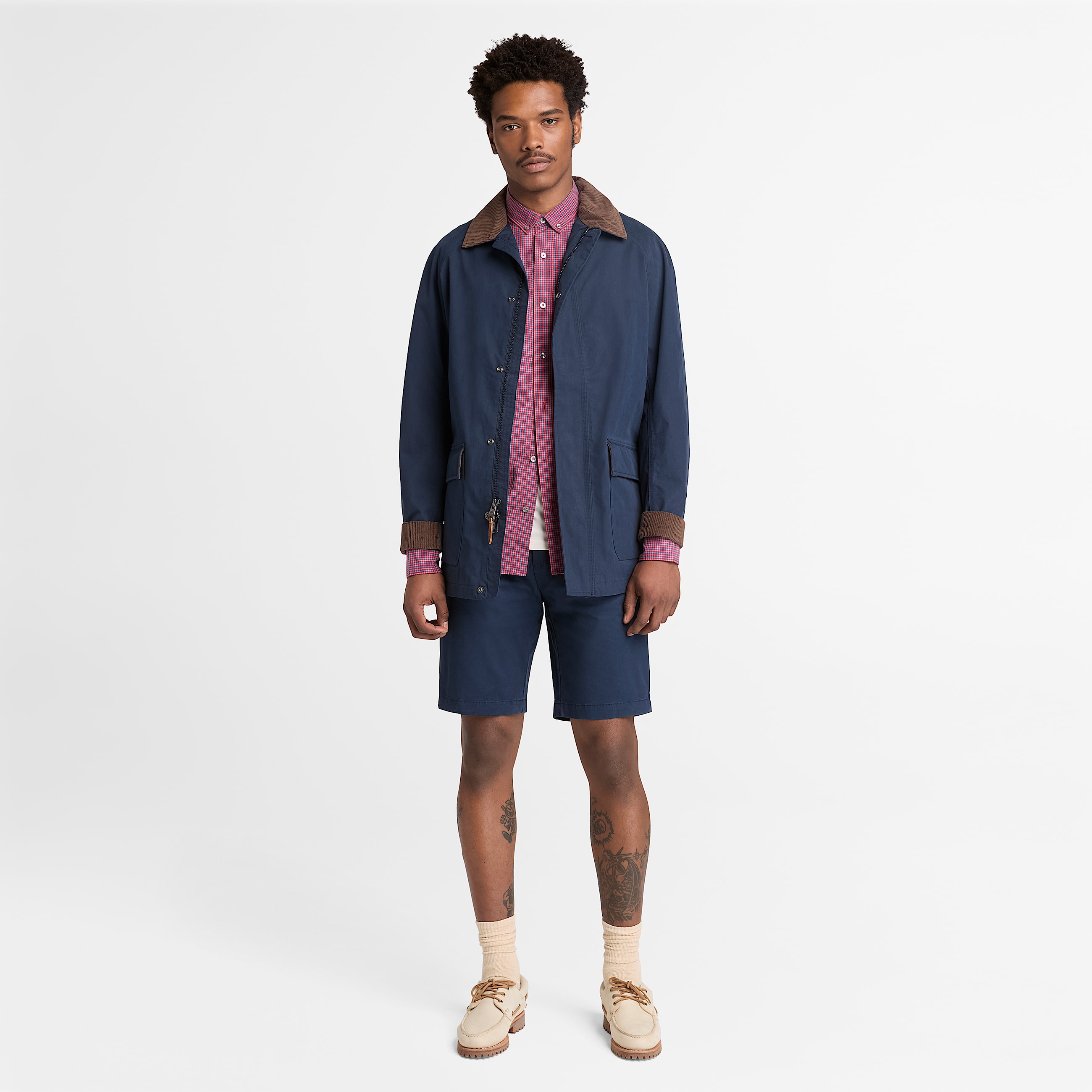 Claremont Twill Chino Shorts fr herr i mrkbl TBL Bl ALT2