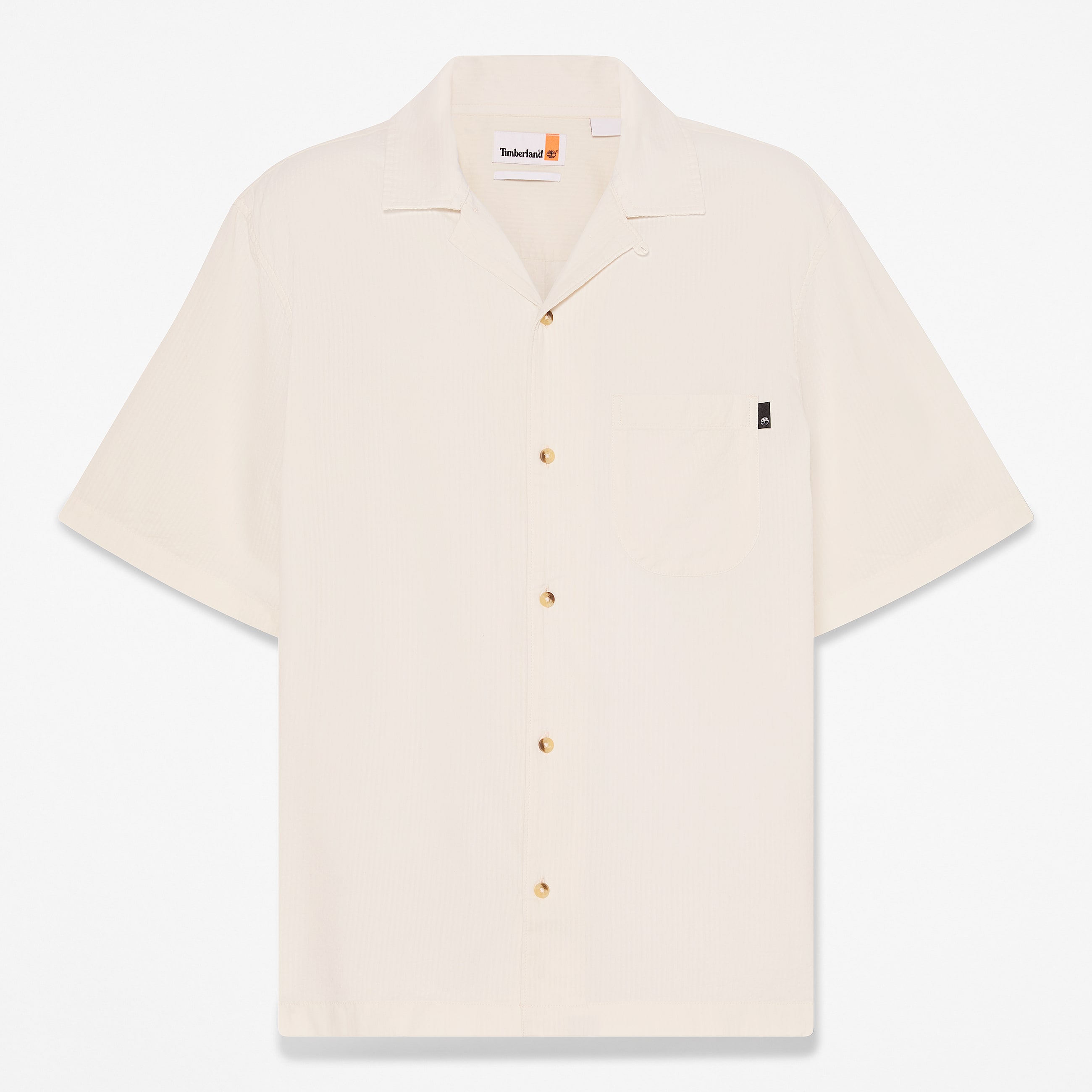 ShortSleeve Seersucker Resort Shirt for Men in White TBL Vit HERO