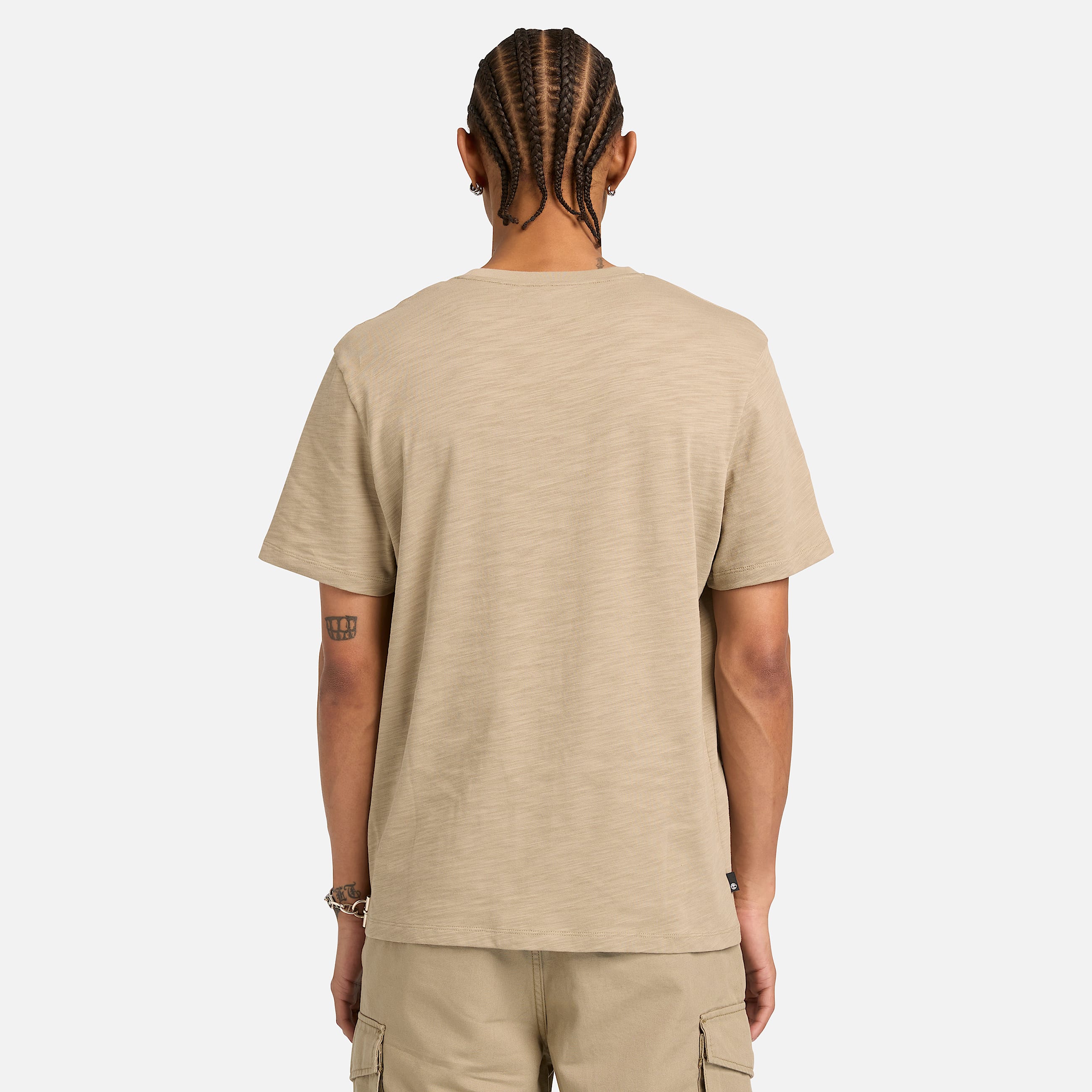 Tshirt a Maniche Corte con Grafica Stilizzata da Uomo in marrone TBL marrone ALT8