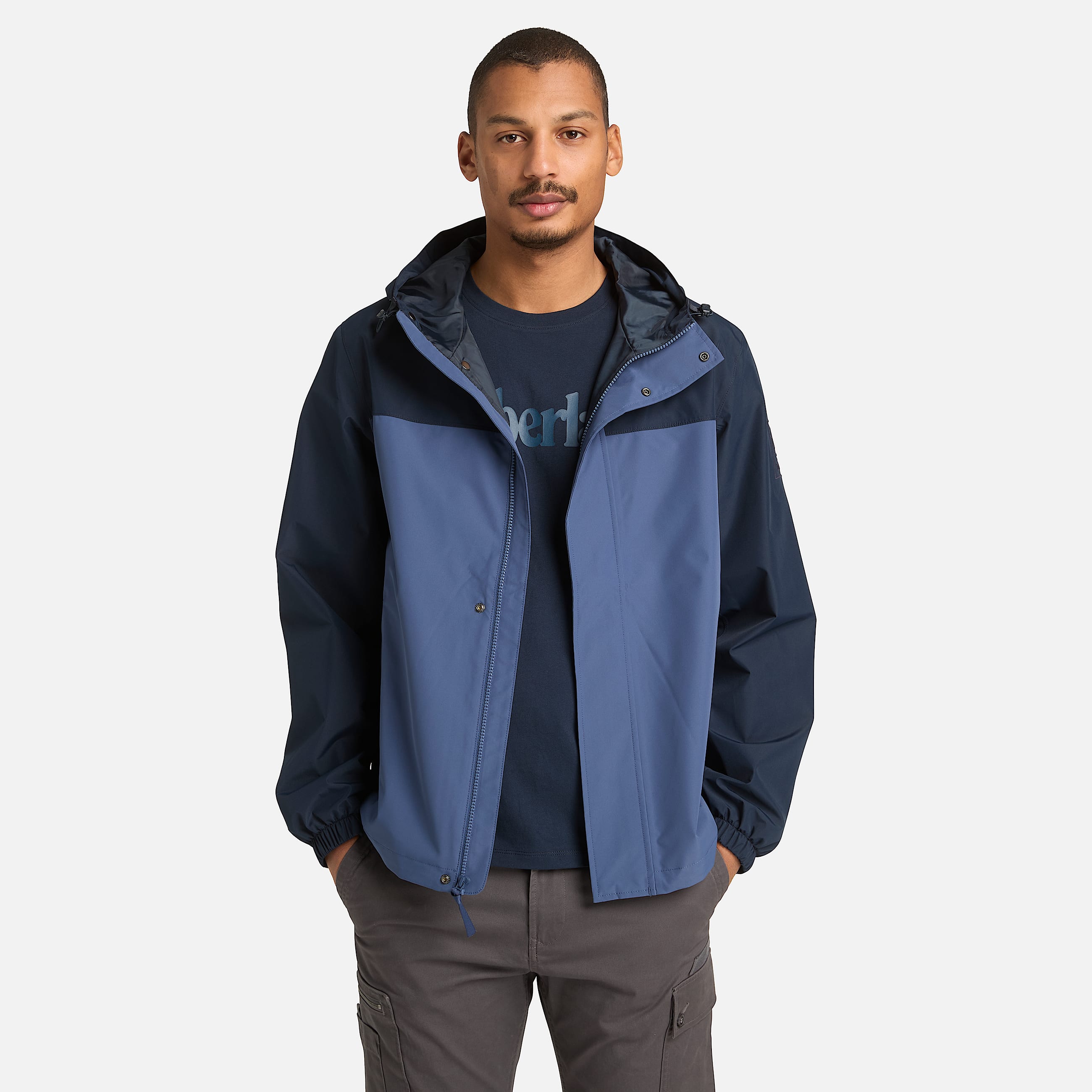 Wasserdichte ShellJacke fr Herren in Blau TBL Blau ALT1