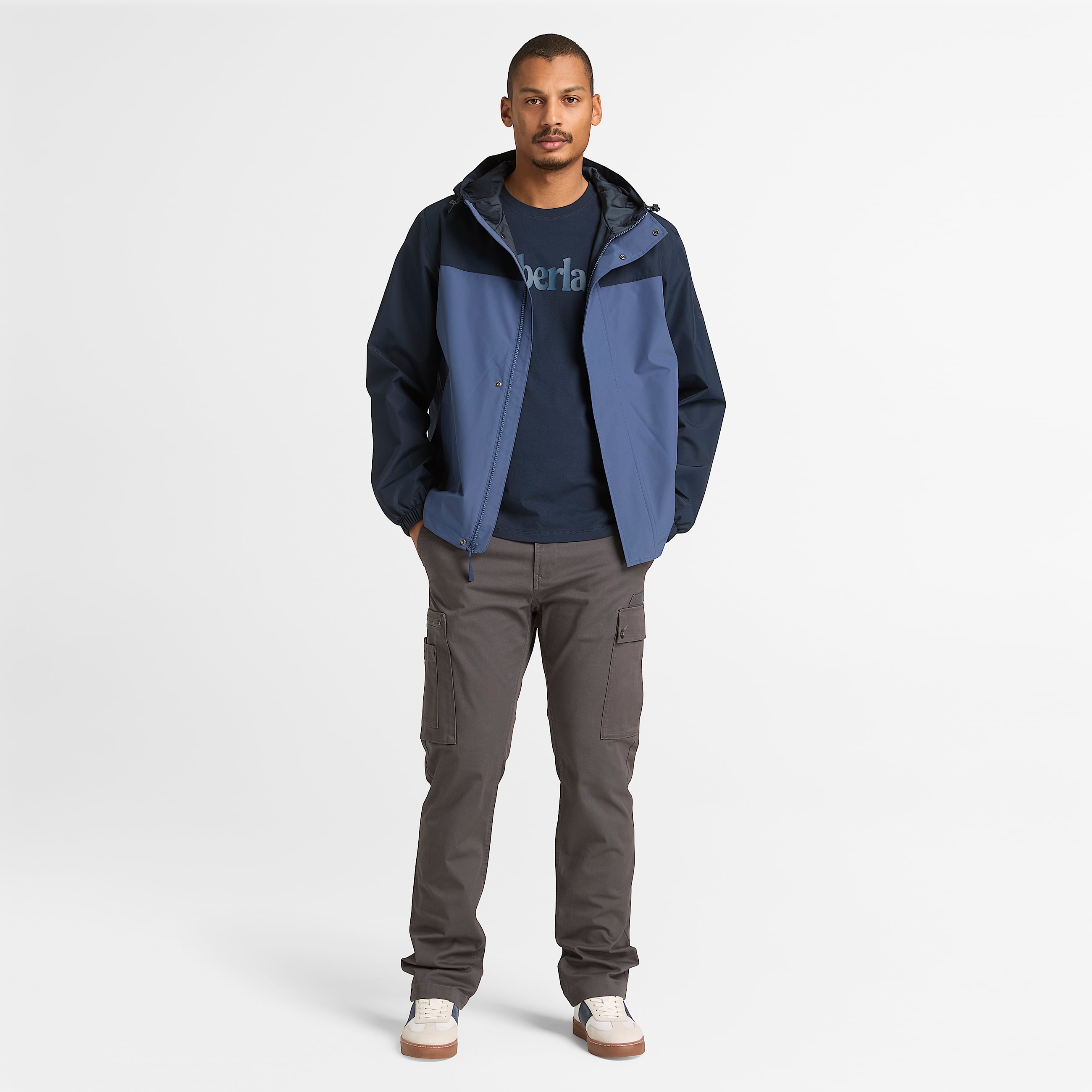 Wasserdichte ShellJacke fr Herren in Blau TBL Blau ALT2