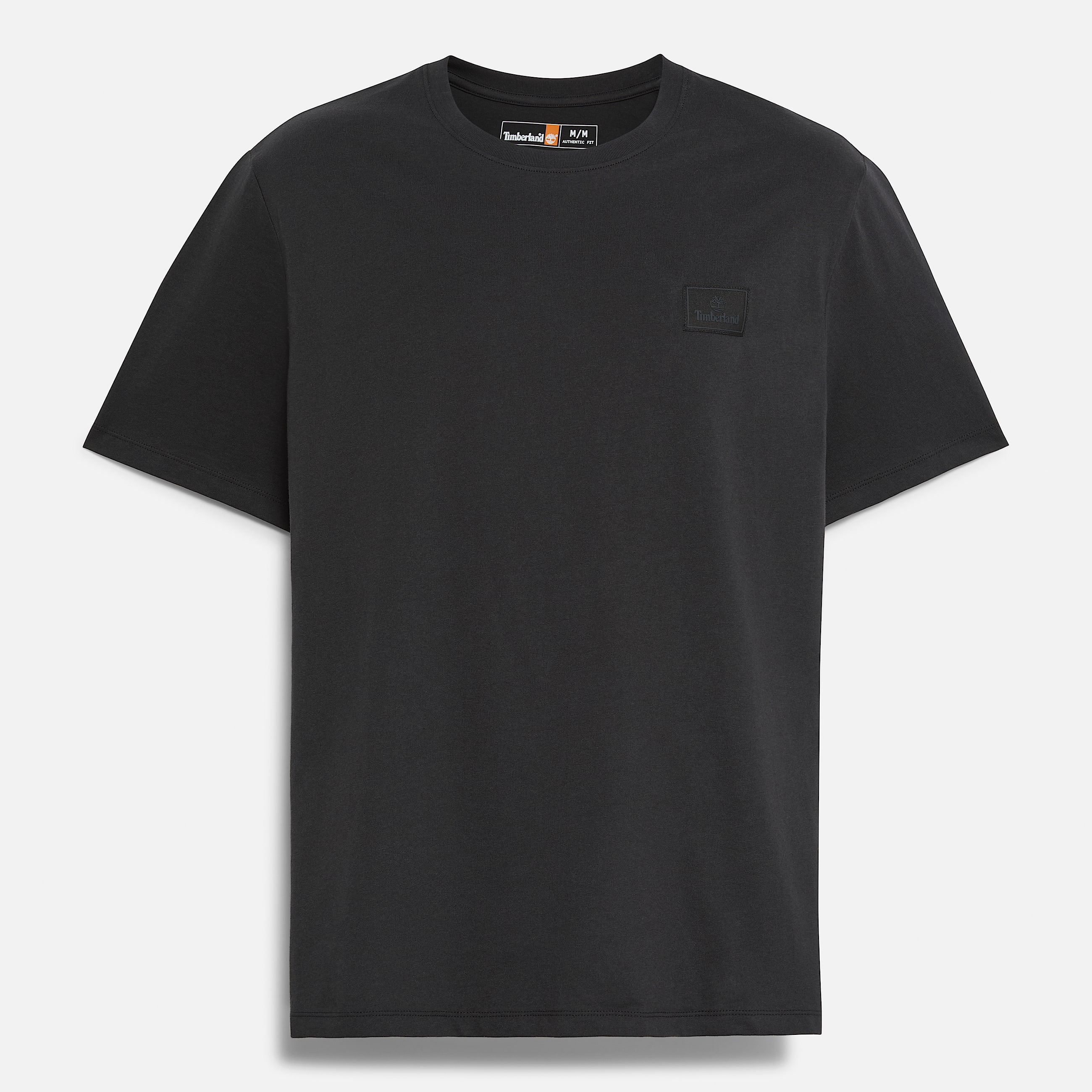 Tshirt a Maniche Corte con Targhetta in Silicone da Uomo in nero TBL nero ALT10