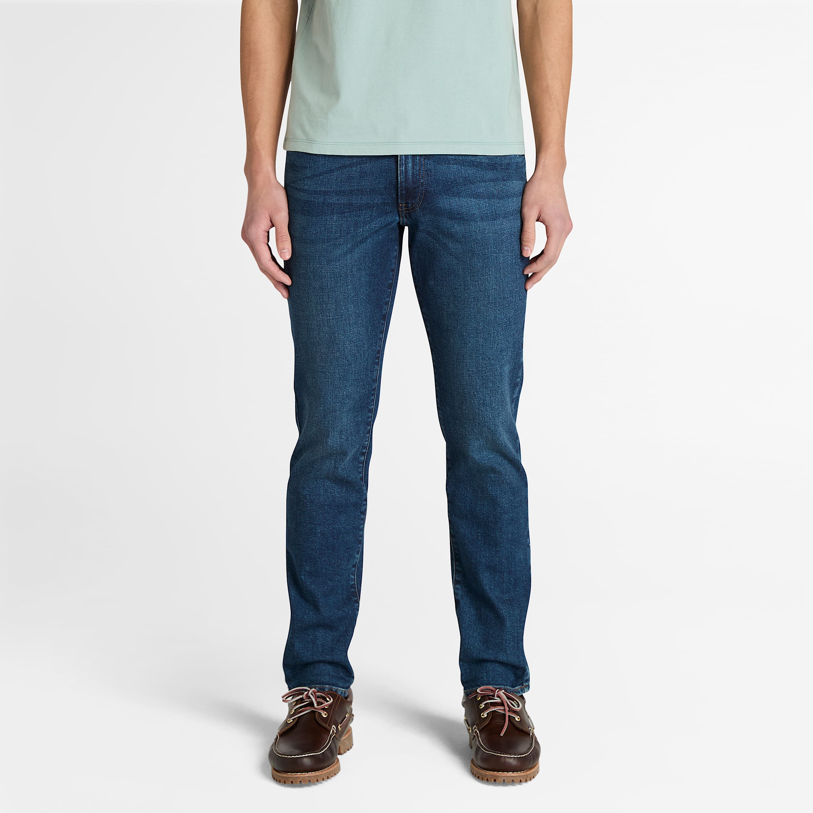 Schmale StretchJeans fr Herren in Blau TBL Blau ALT1