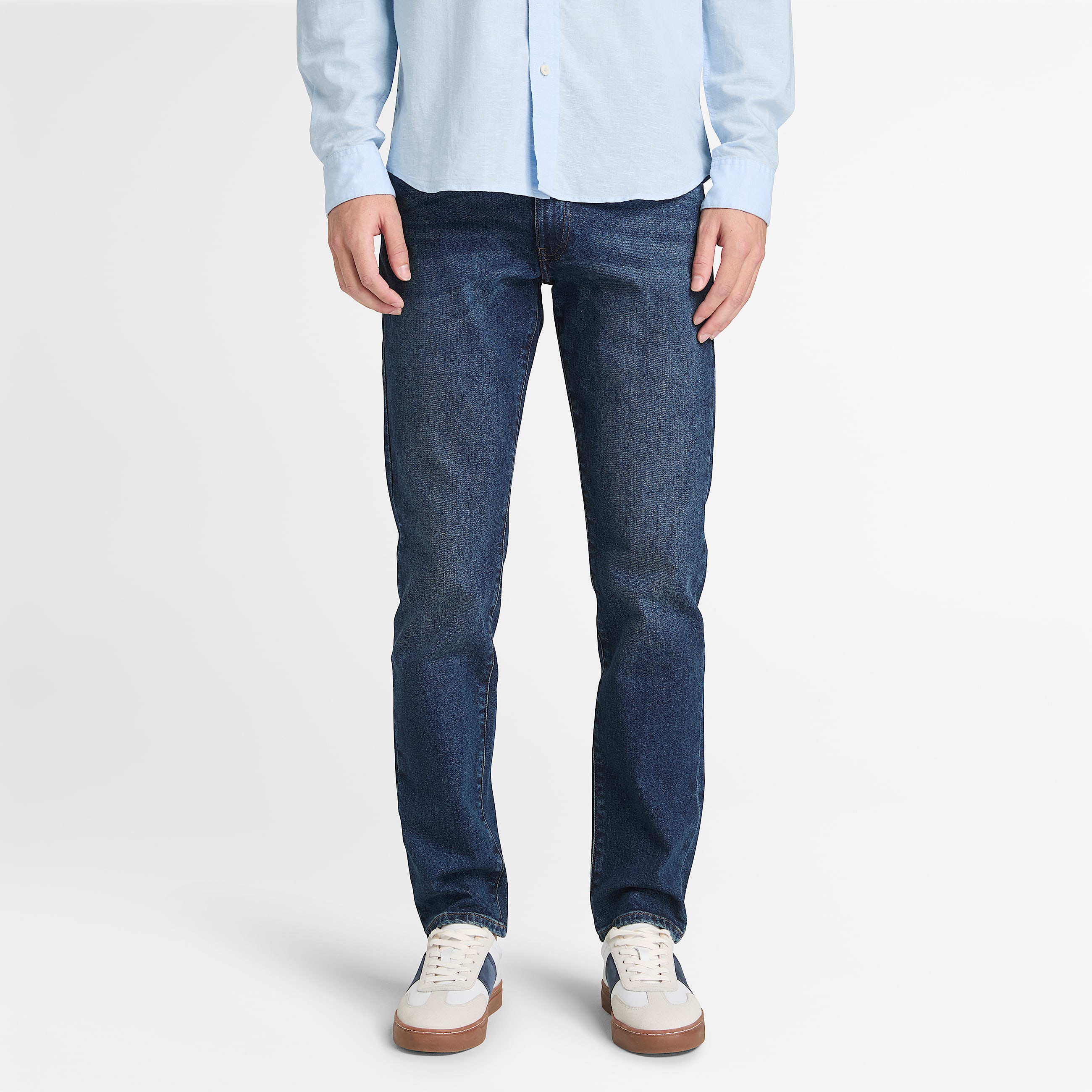 Gerade StretchJeans fr Herren in Blau TBL Blau ALT1