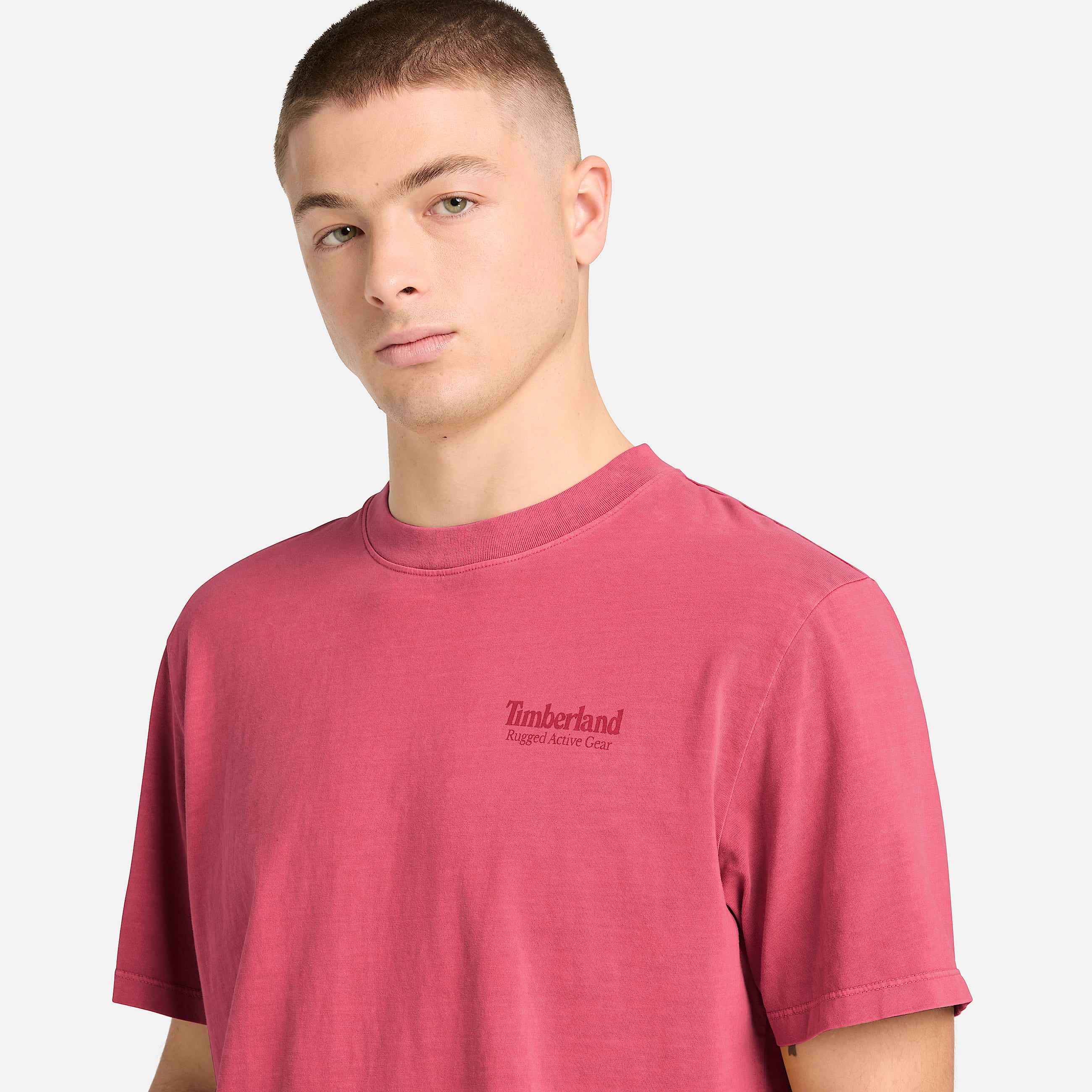 Tshirt con Grafica Rugged Active Gear da Uomo in rosso TBL rosso ALT3