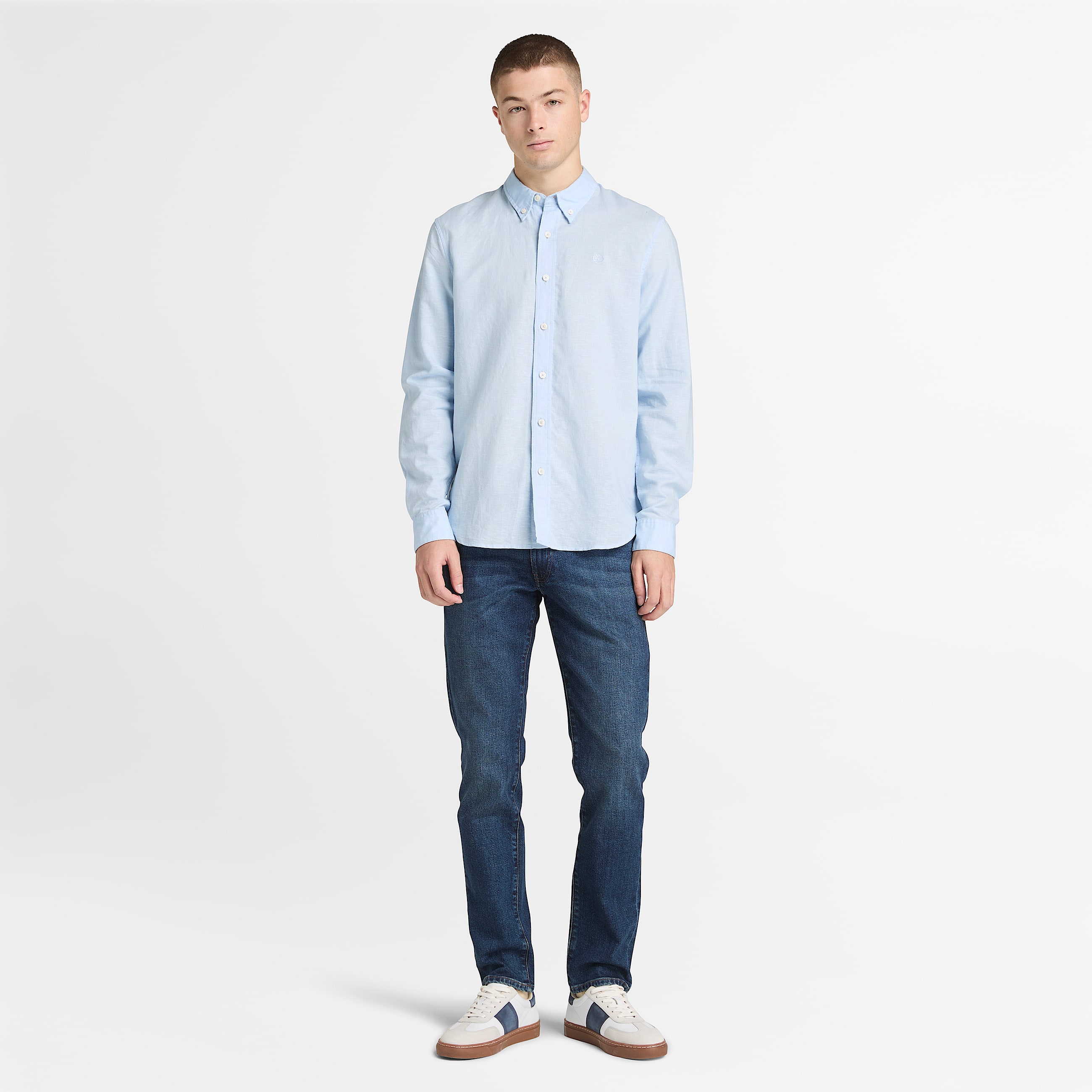 Gerade StretchJeans fr Herren in Blau TBL Blau ALT2