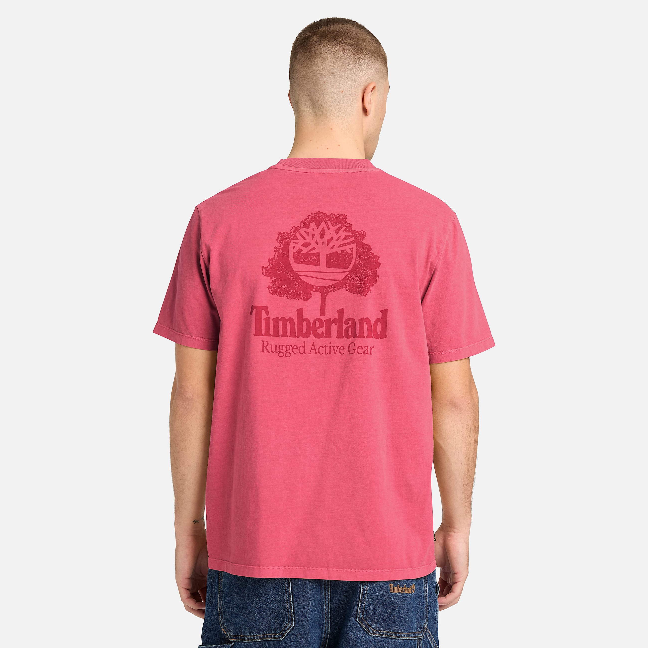 Tshirt con Grafica Rugged Active Gear da Uomo in rosso TBL rosso ALT8