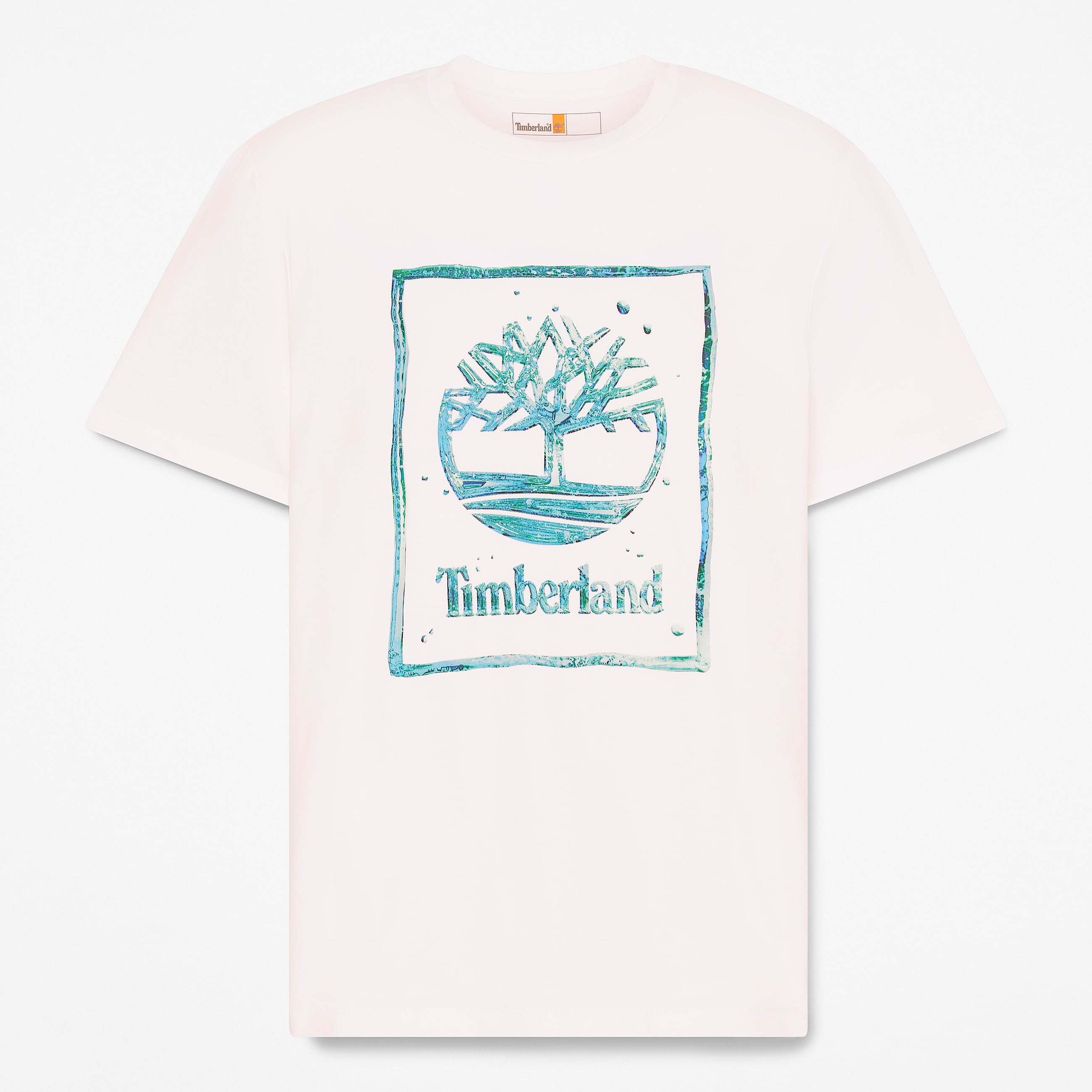 Tshirt a Maniche Corte con Logo Grafico Acqua da Uomo in bianco TBL bianco HERO