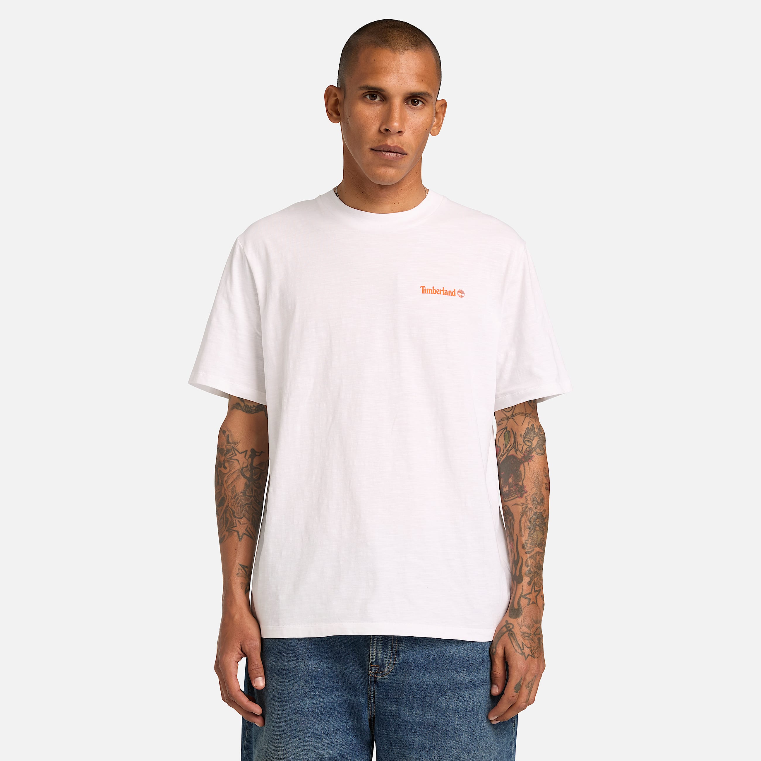 Tshirt con Grafica Foto Pesci in bianco TBL bianco ALT3