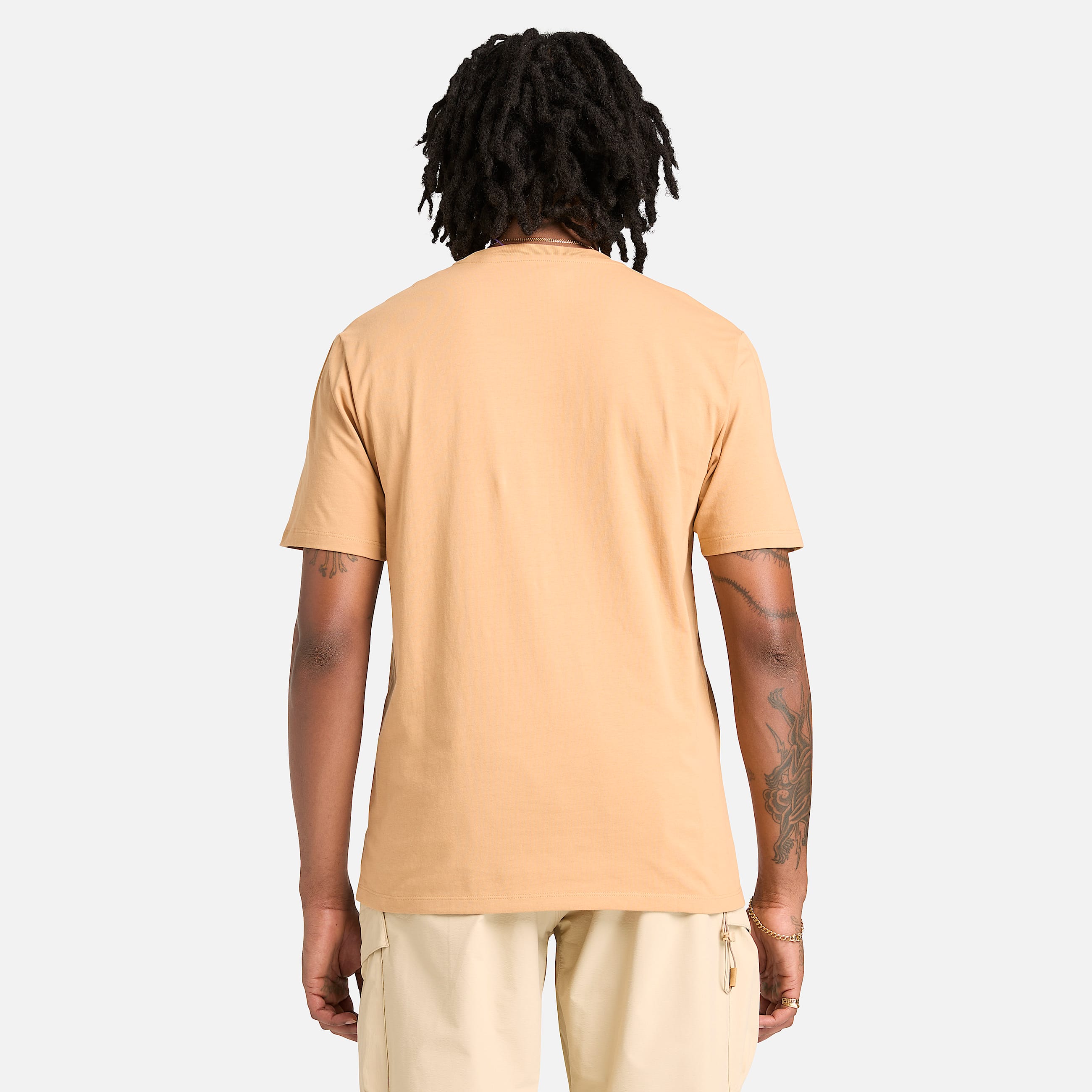 Tshirt a Maniche Corte con Logo Grafico Acqua da Uomo in beige TBL beige ALT8
