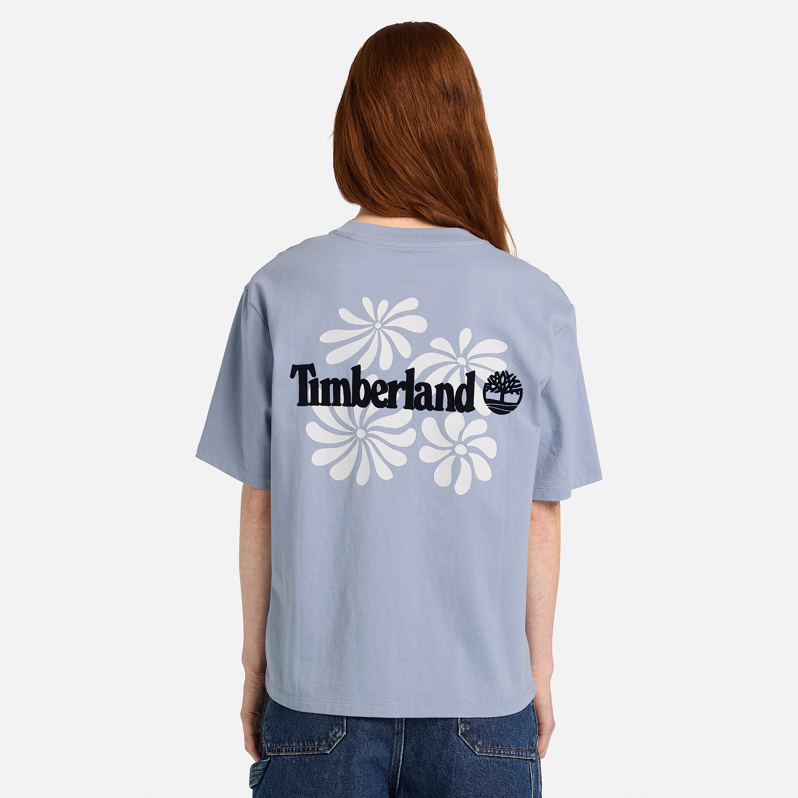 Tshirt a Maniche Corte con Grafica da Donna in blu TBL blu ALT8