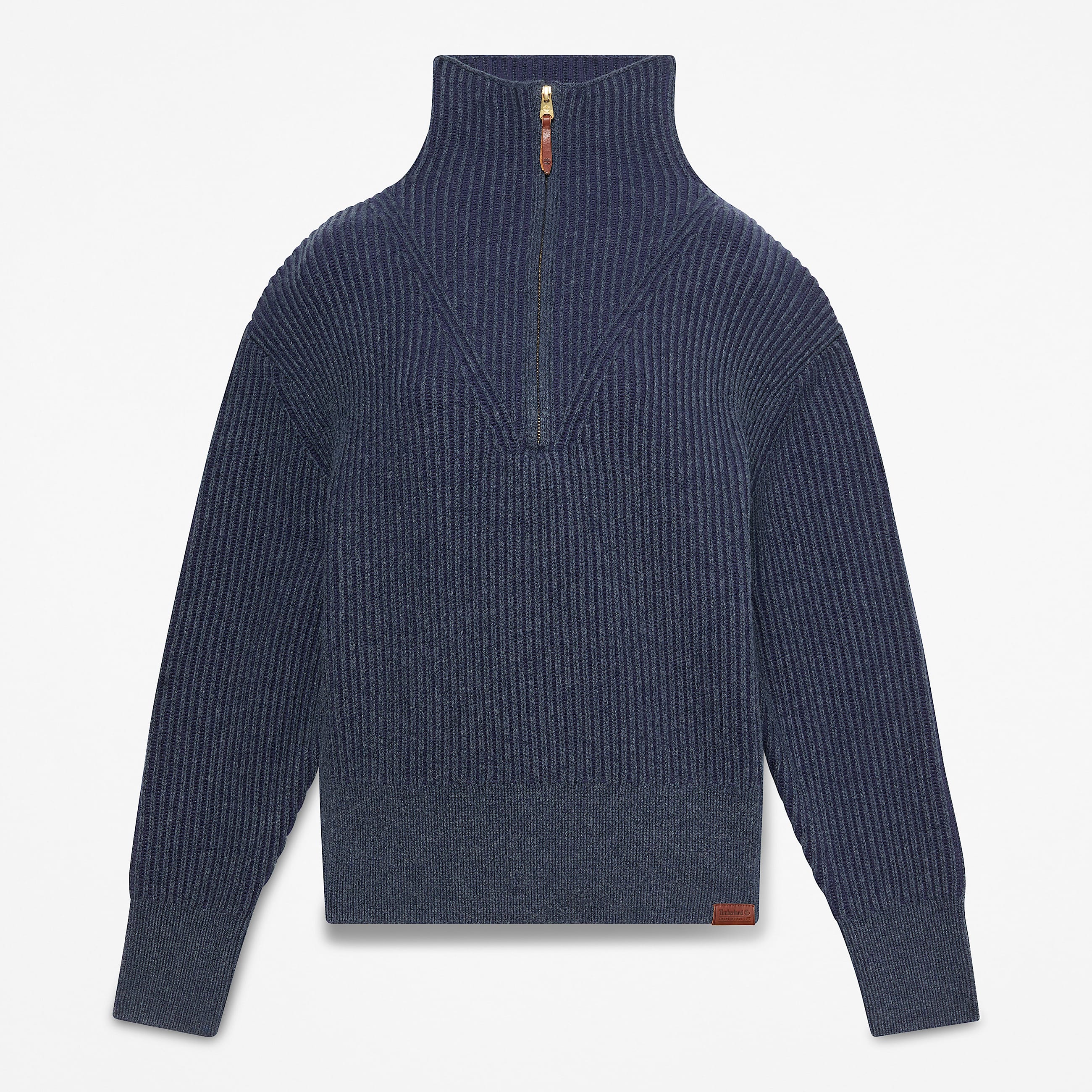 Chunky QuarterZip Jumper for Women in Blue TBL Blue HERO
