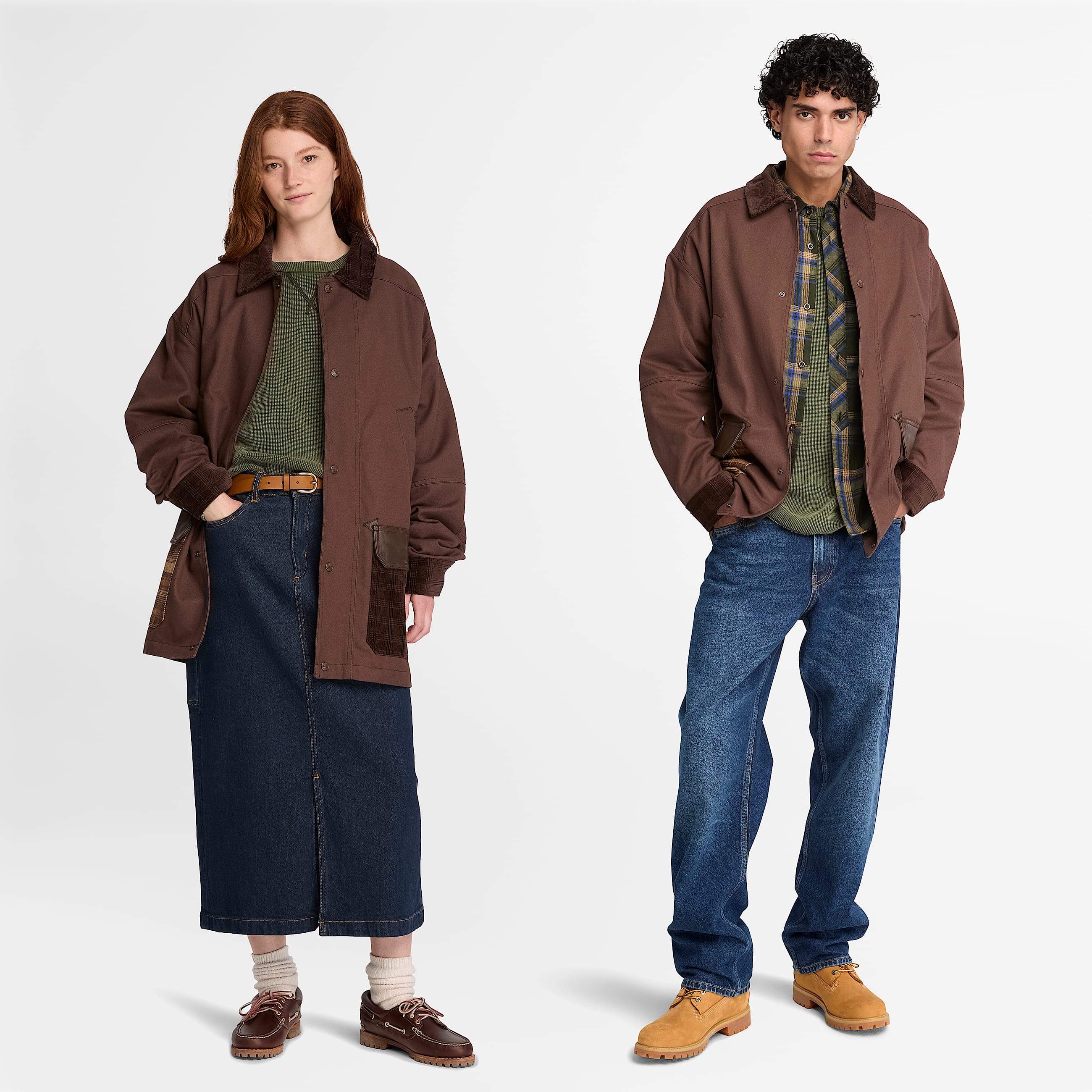 Timberland Tokyo Design Collective Garment Dyed Waffle LongSleeve TShirt in Dark Green TBL Green ALT1
