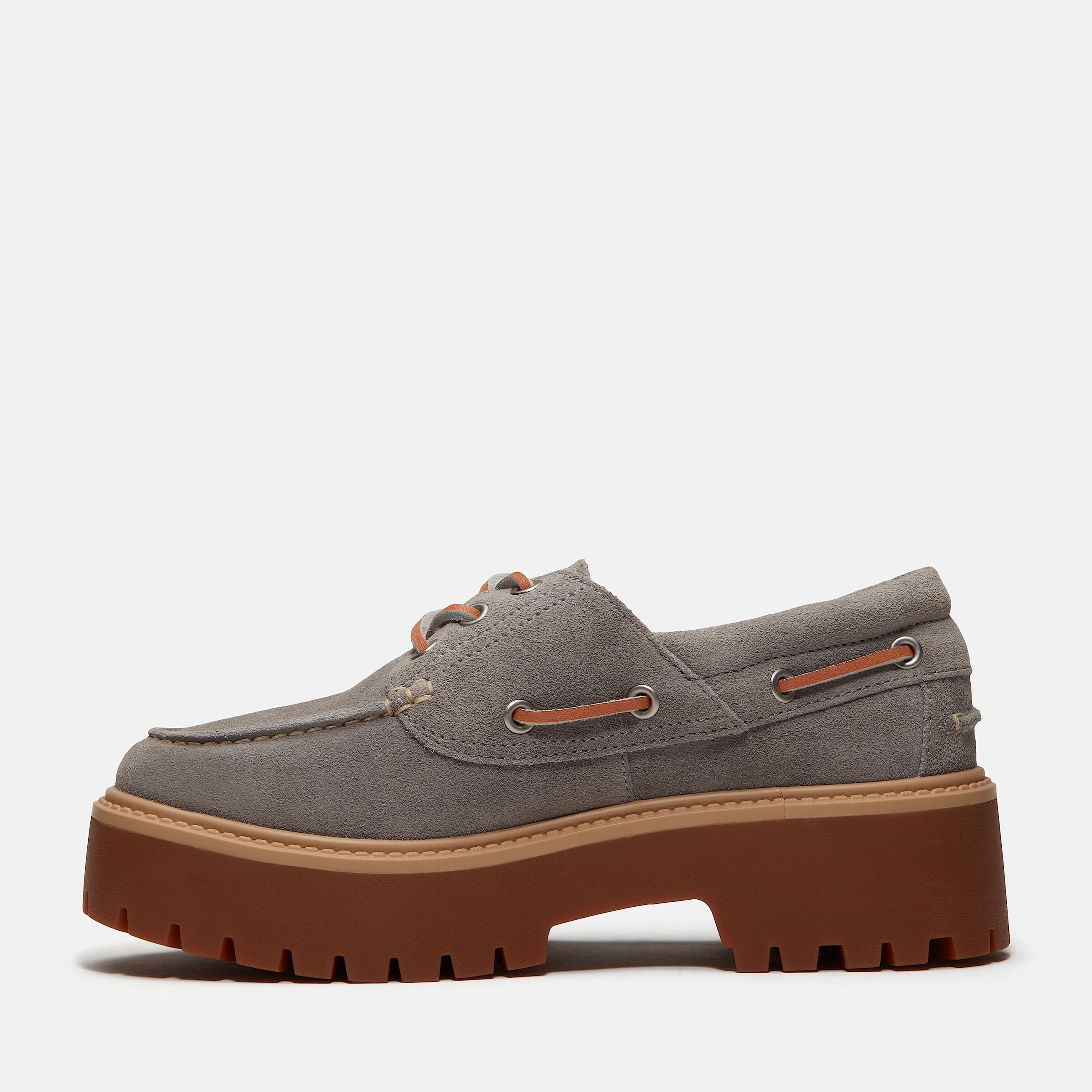 Chaussure bateau compense Stone Street pour femme en gris TBL gris ALT7