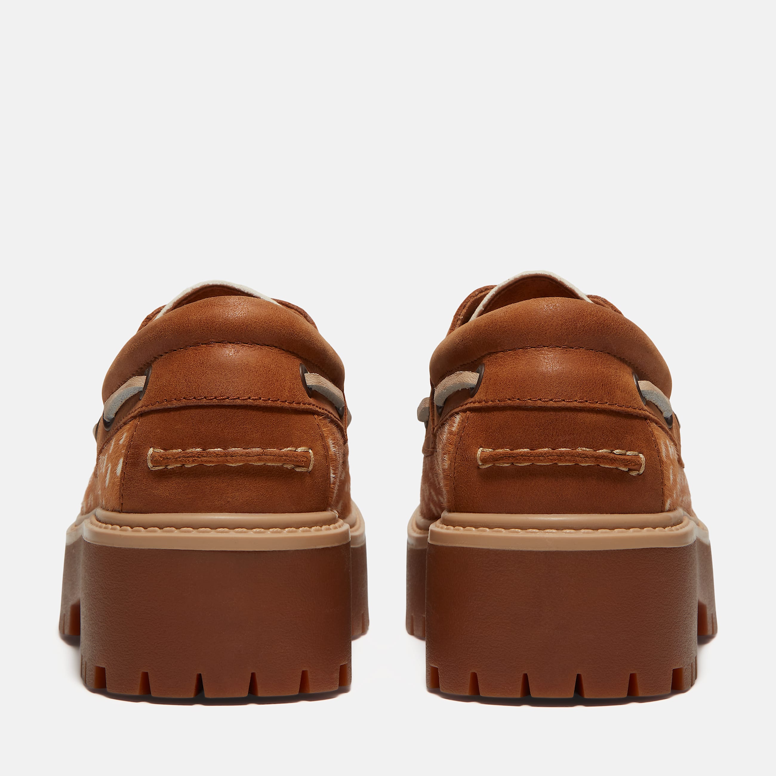 Stone Street Platform Boat Shoe for Women in BrownBeige TBL Brown ALT9