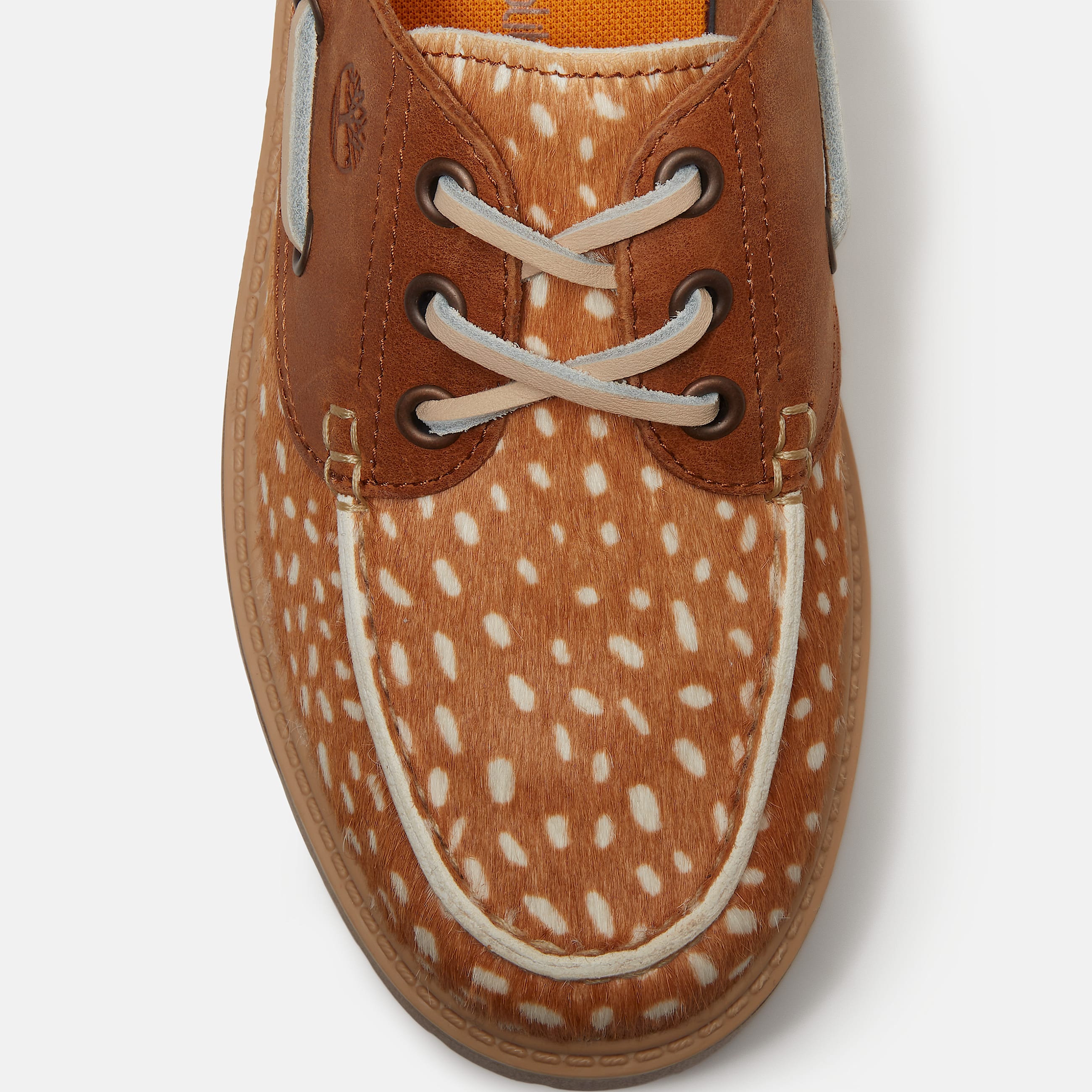 Stone Street Platform Boat Shoe for Women in BrownBeige TBL Brown ALT5