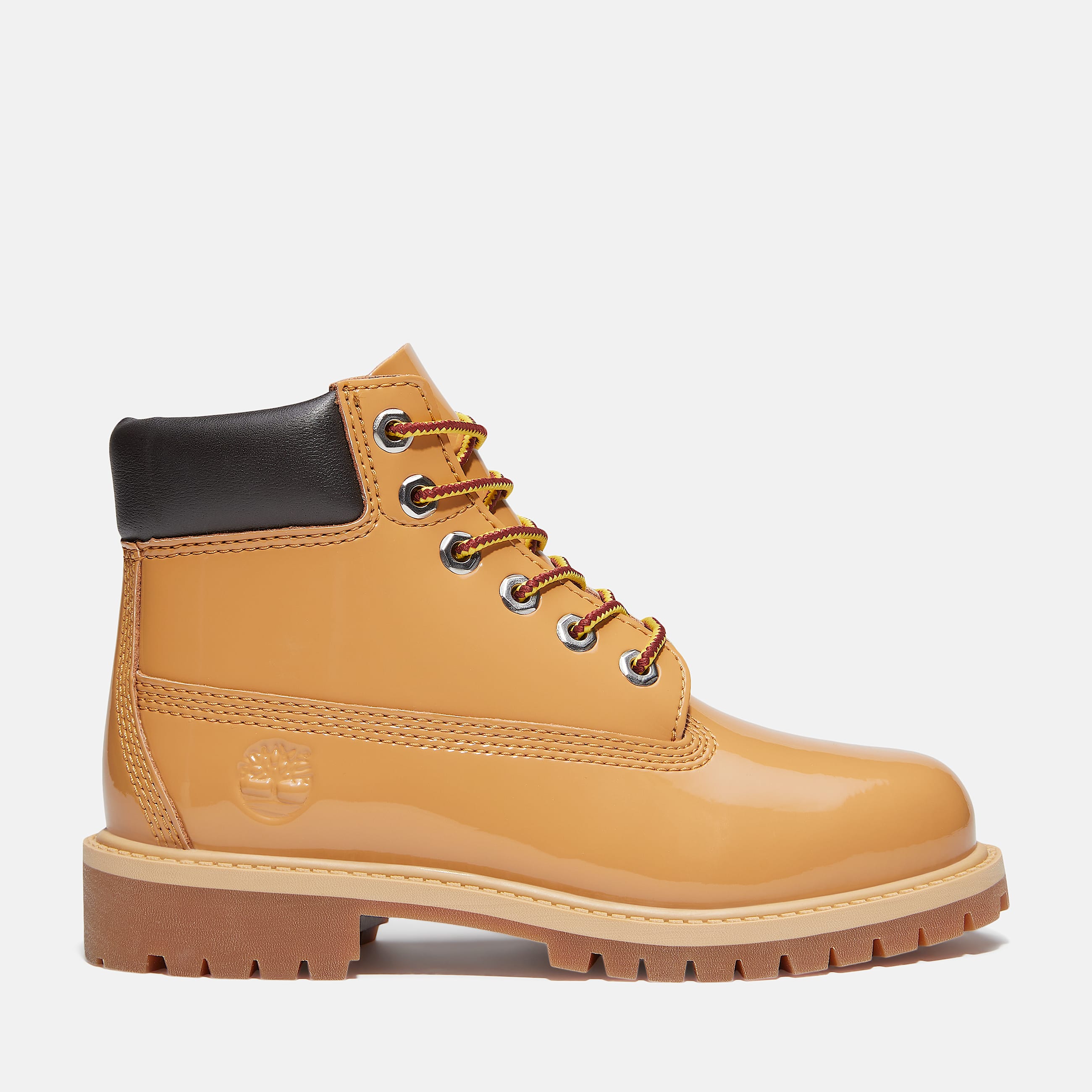 Timberland Premium 6Inch Waterproof Boot for Youth in Light Brown TBL Brown HERO