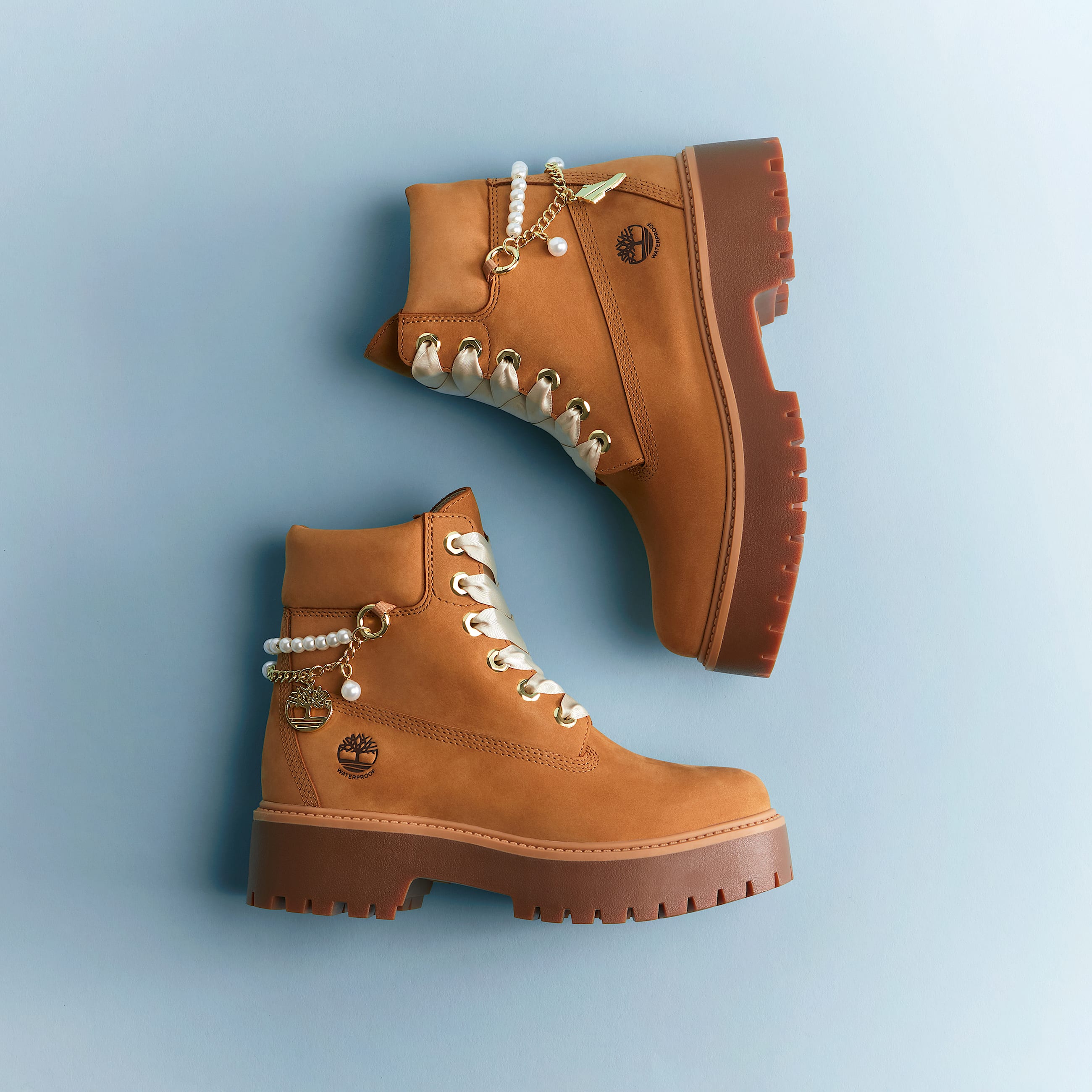 Stone Street Platform 6Inch Waterproof Boot for Women in Yellow TBL Yellow MKTG1
