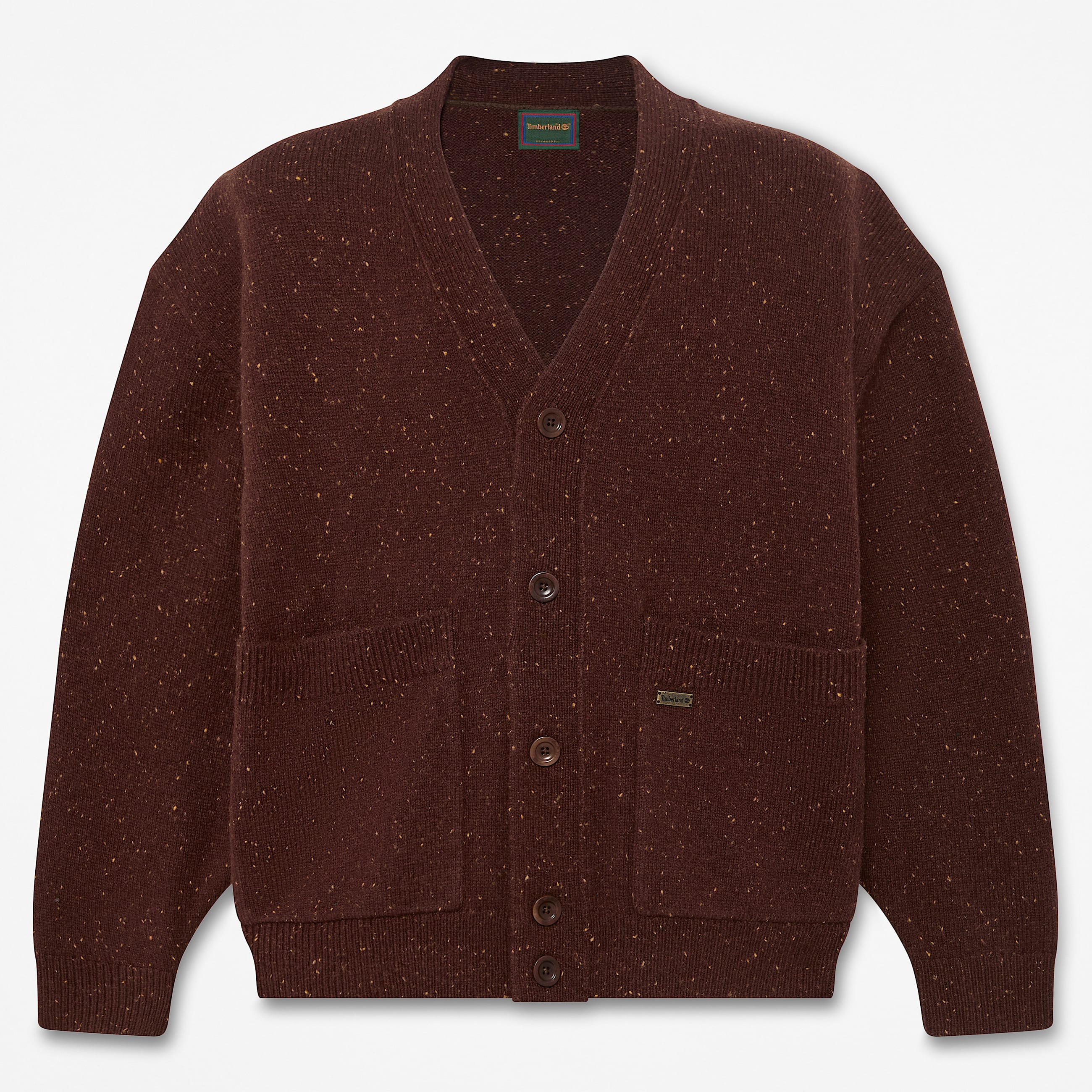 Phillips Brook Wool Cardigan for Men in Dark Brown TBL Brown HERO