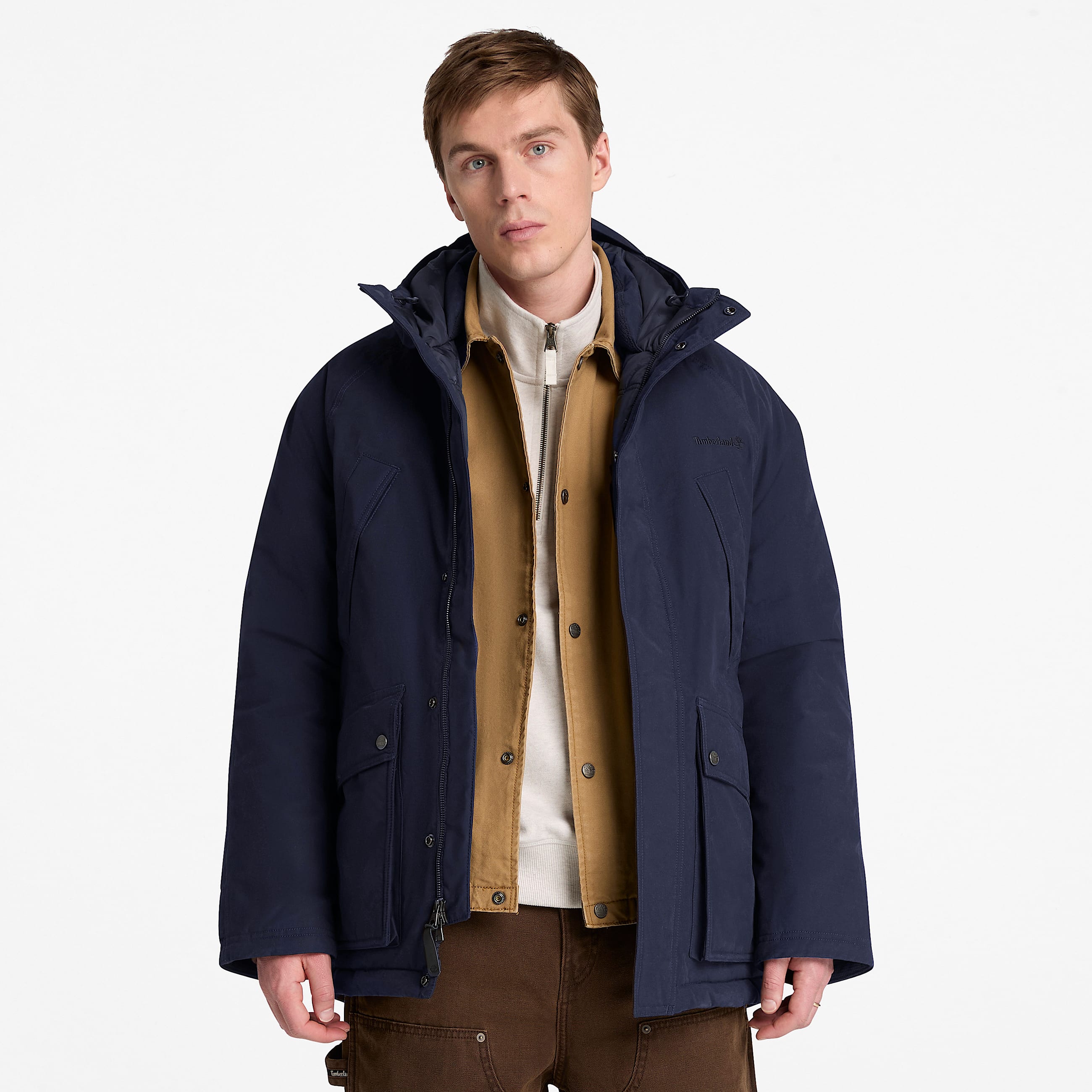 Waterproof Parka for Men in Dark Blue TBL Blue ALT1