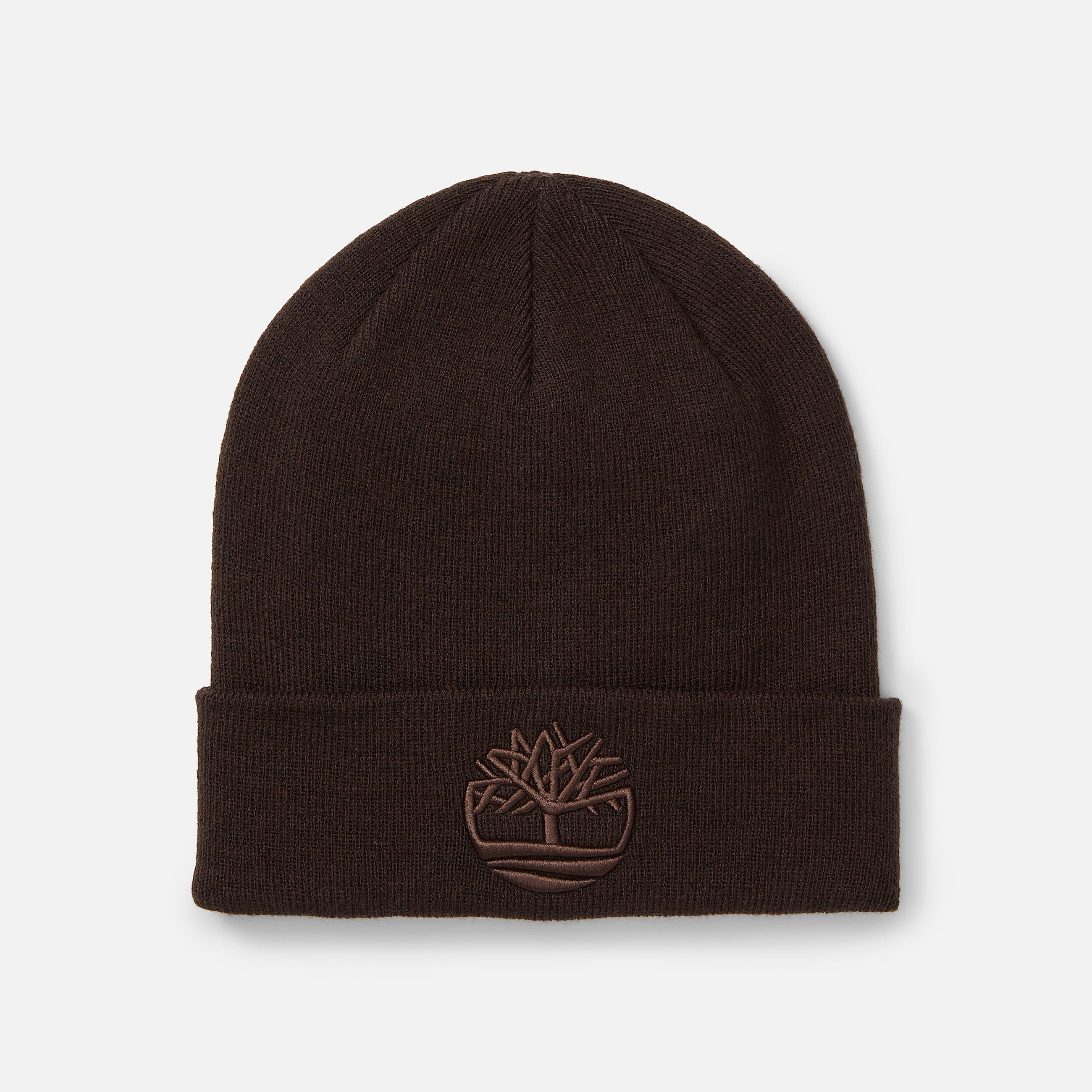 3D Embroidered Beanie for Men in Dark Brown TBL Brown HERO