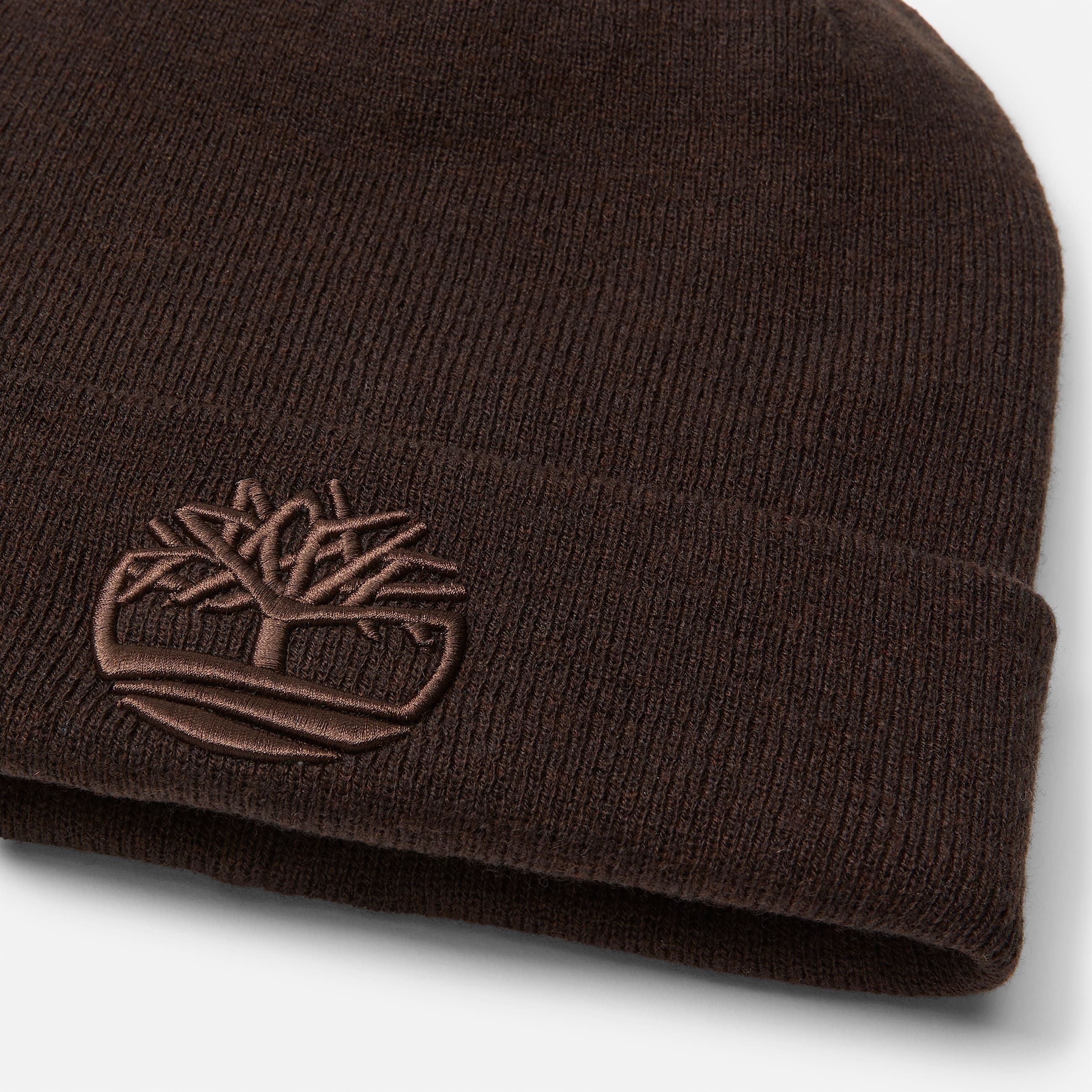 3D Embroidered Beanie for Men in Dark Brown TBL Brown ALT1