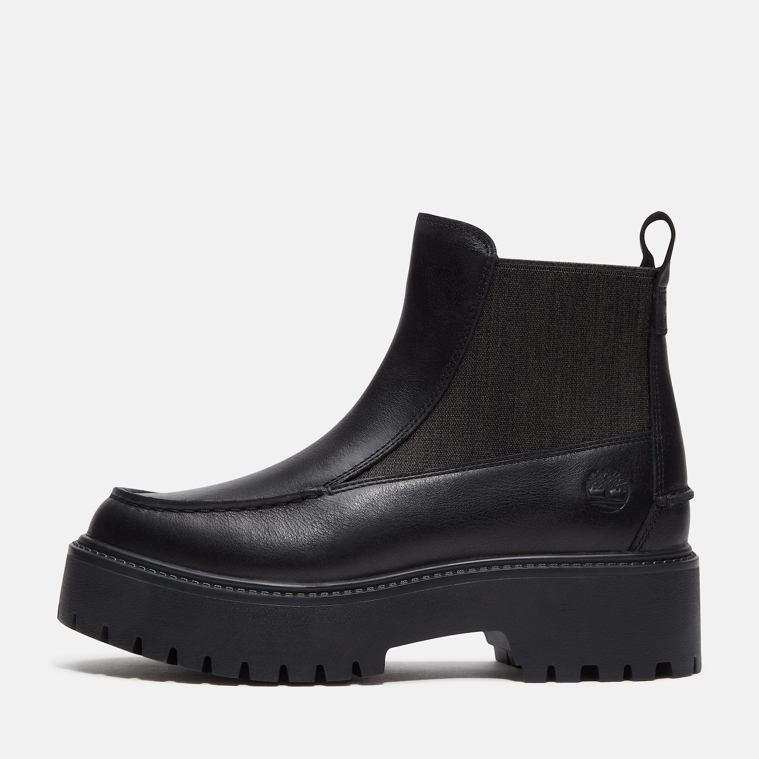 Stone Street Chelsea Boot mit Plateausohle fr Damen in Schwarz TBL Schwarz ALT8