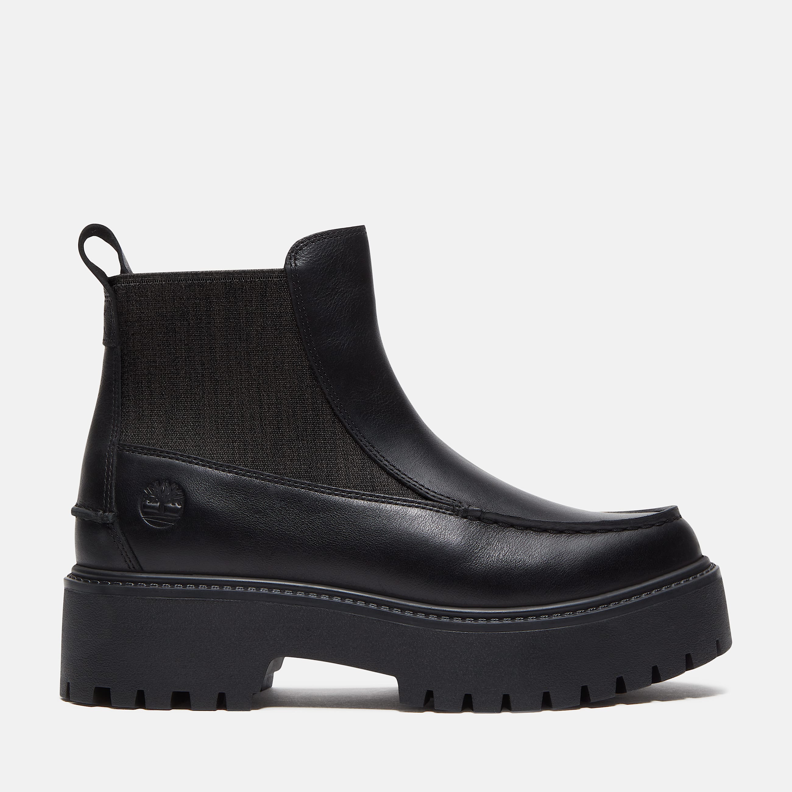Stone Street Chelsea Boot mit Plateausohle fr Damen in Schwarz TBL Schwarz HERO