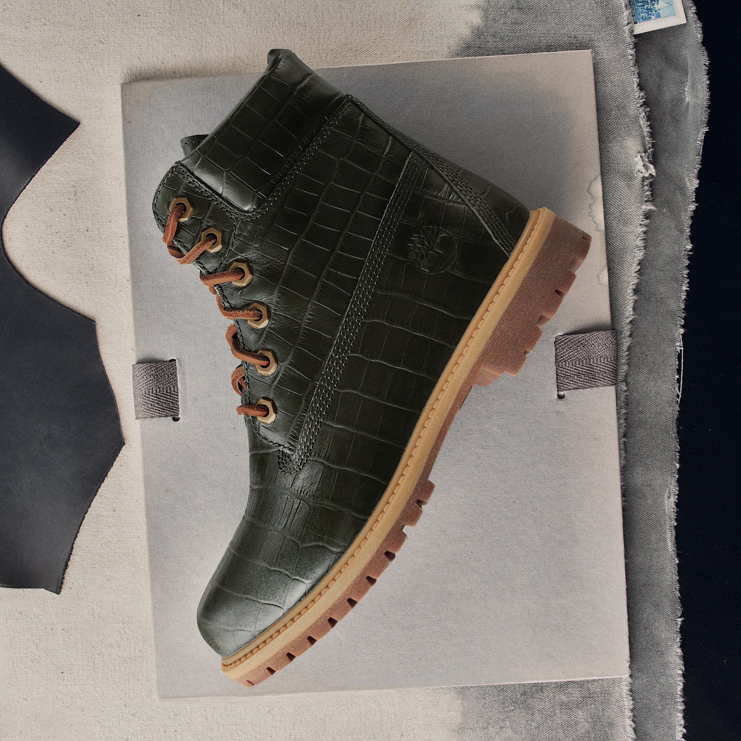 6inch Boot Timberland Premium pour femme en vert fonc TBL Verte MKTG1