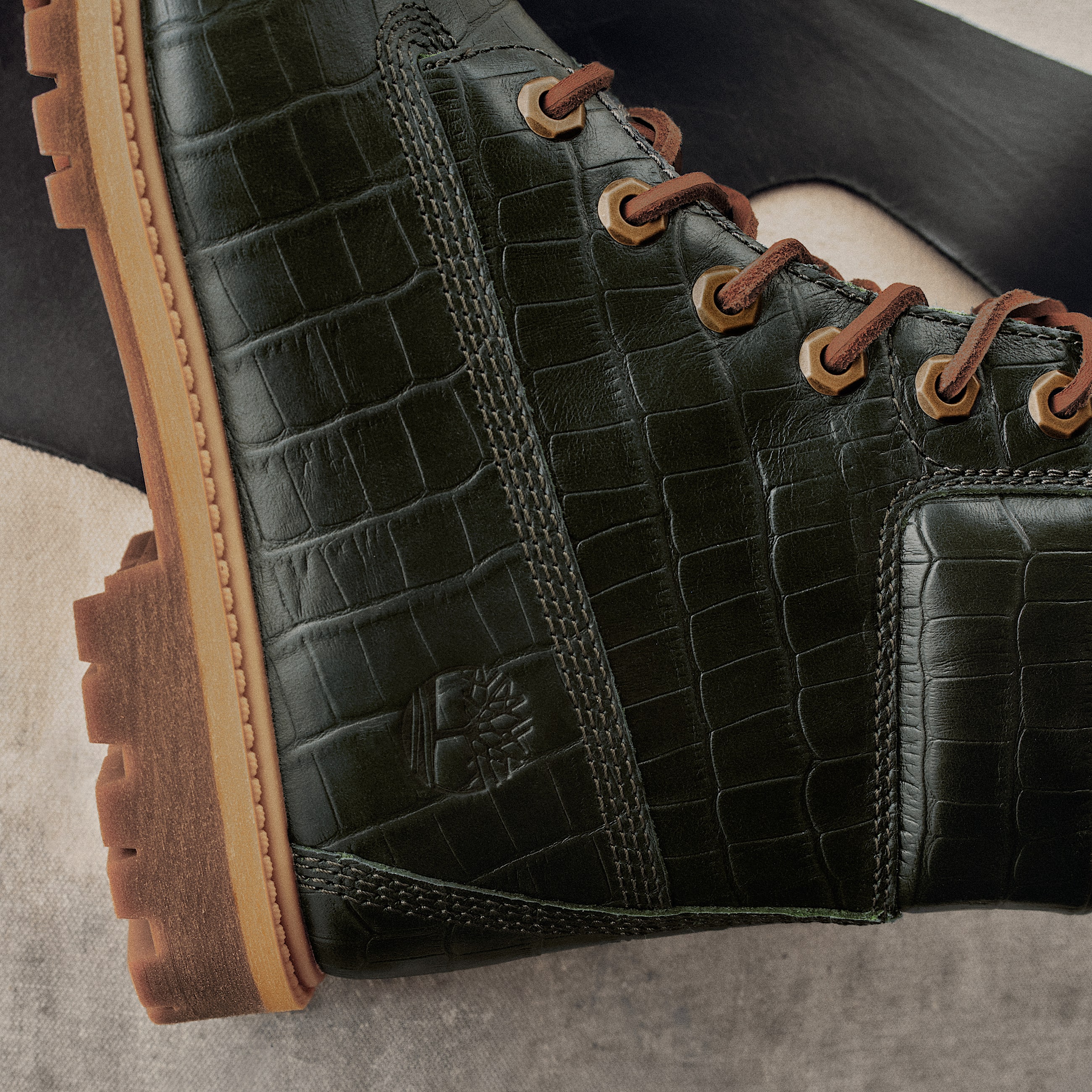 6inch Boot Timberland Premium pour femme en vert fonc TBL Verte MKTG2