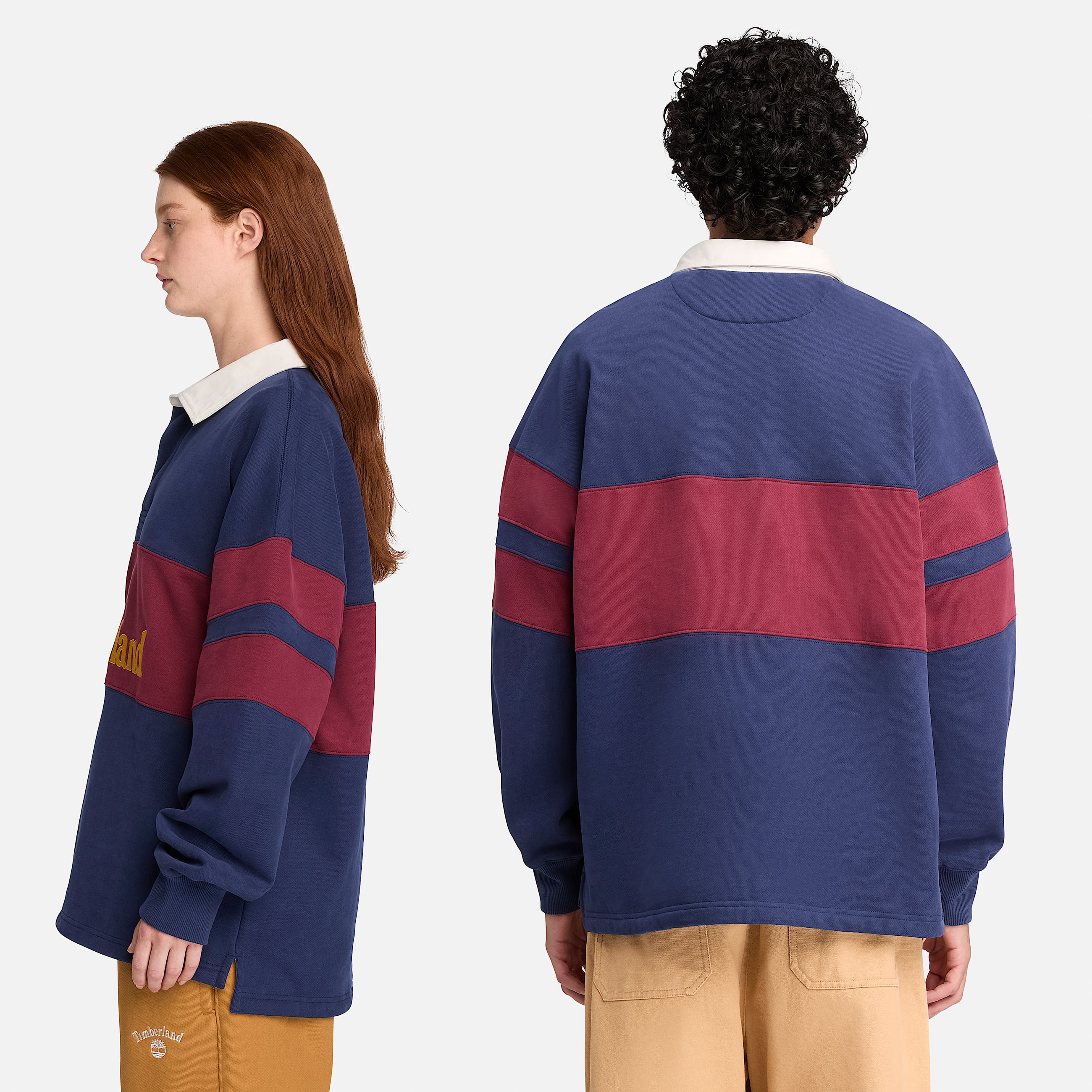Timberland Tokyo Design Collective Rugby Polo in Dark Blue TBL Blue ALT2