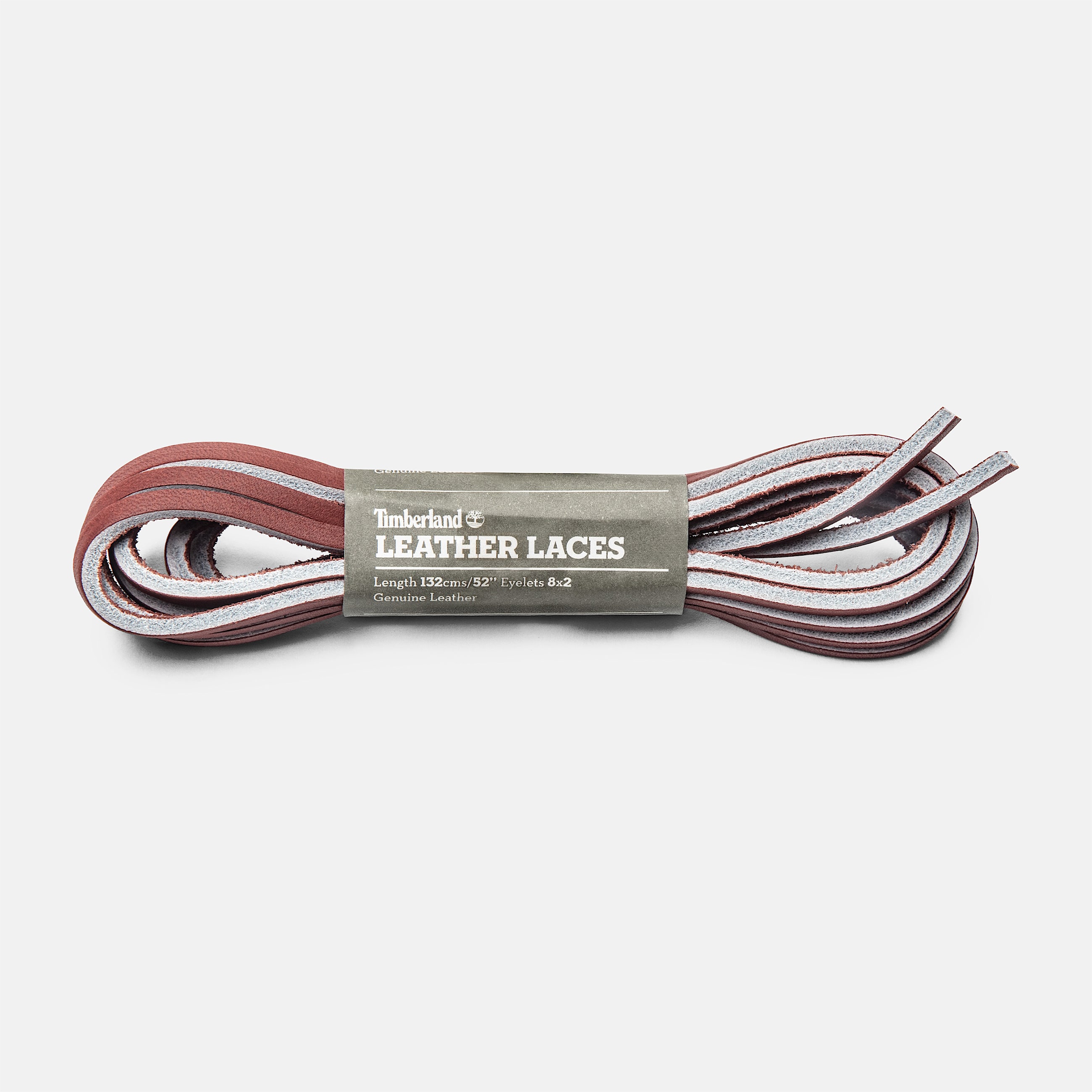 Lacets de rechange plats en cuir brut 132 cm (52 pouces) en rouge