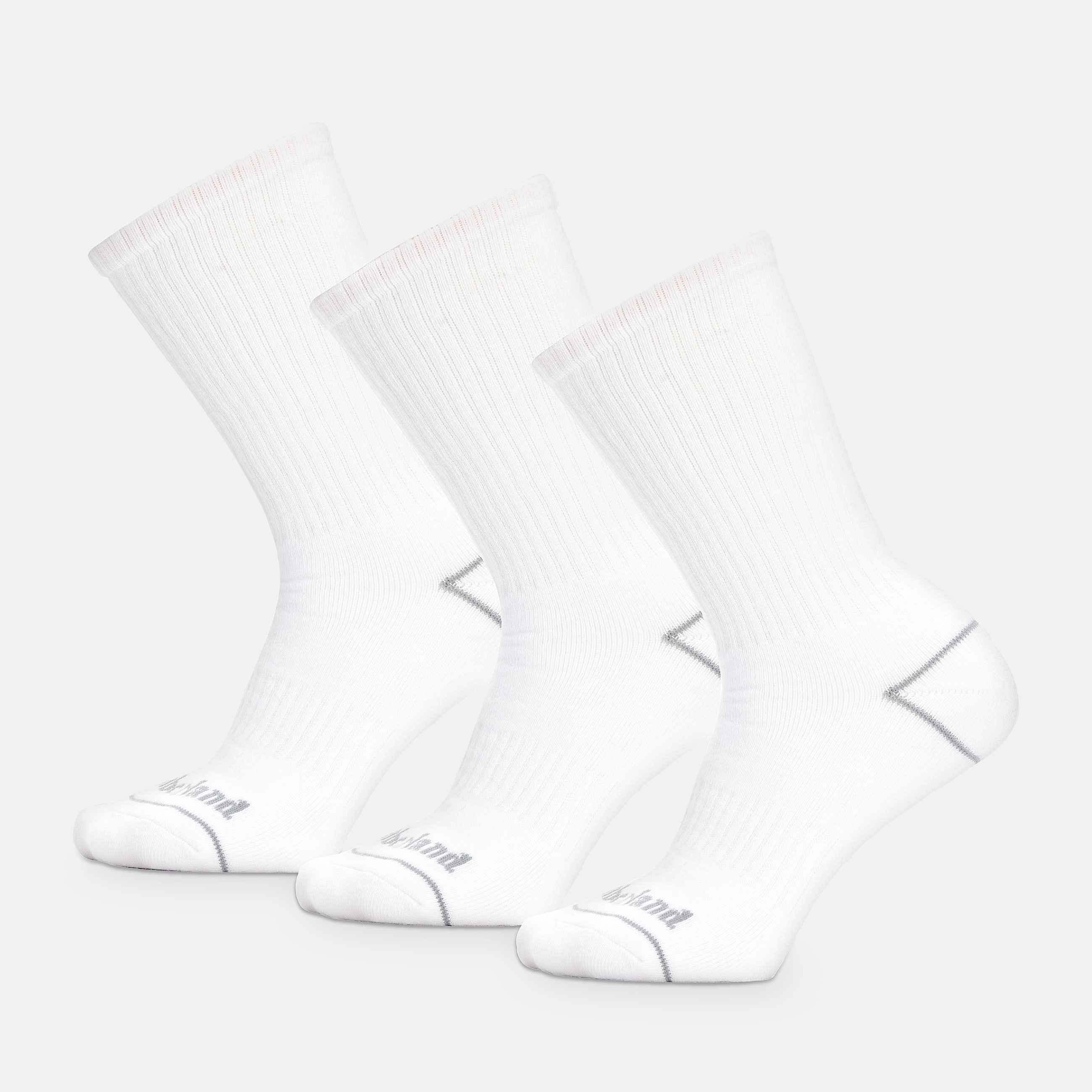 All Gender Bowden 3 Pair Pack Crew Socks in White