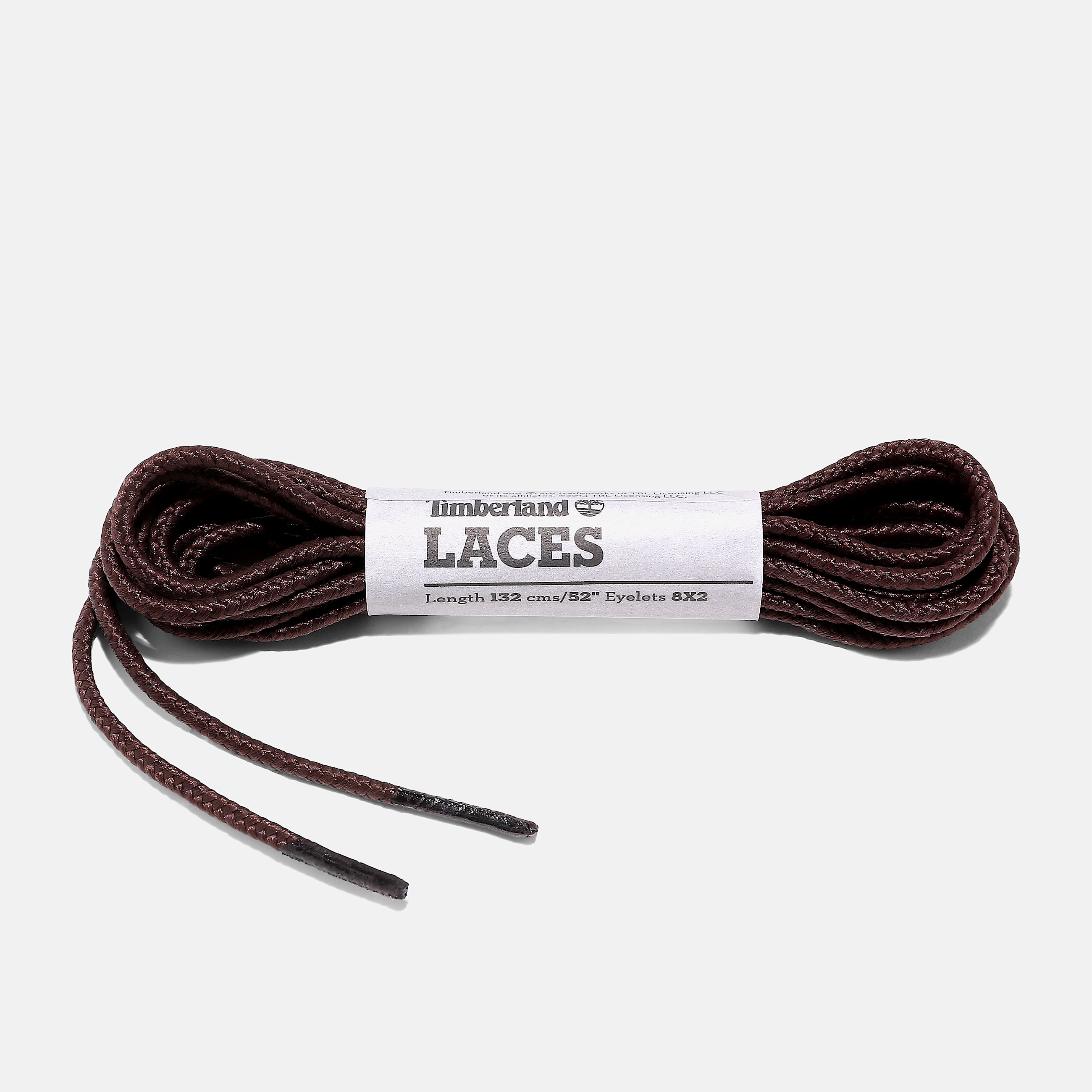 Runde, 132 cm lange Nylon-Schnürsenkel für Boots in Braun