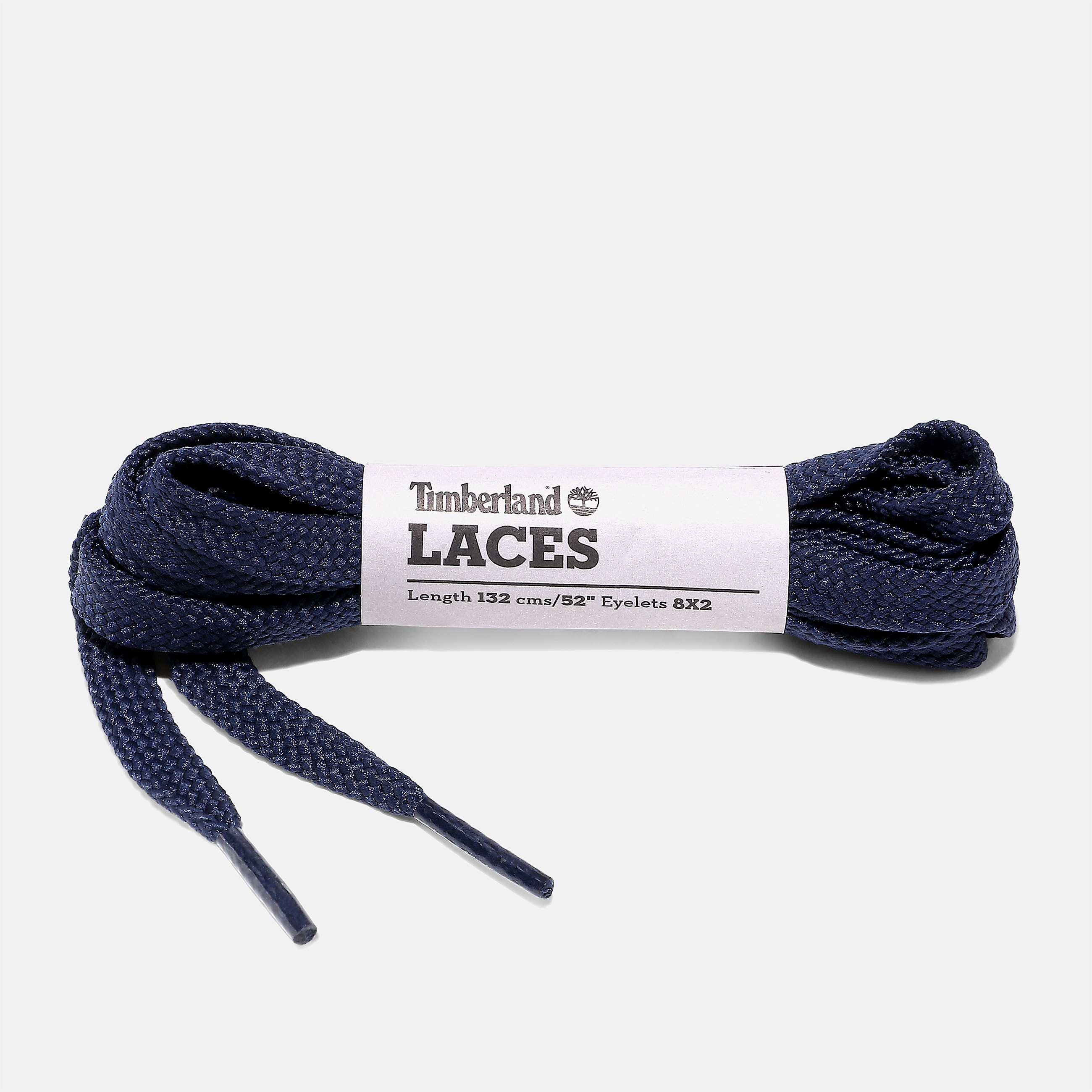 Flache, 132 cm lange Polyester-Schnürsenkel in Dunkelblau