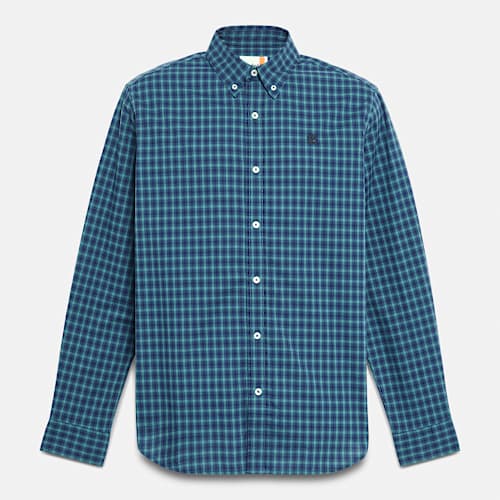 Camicia In Flanella Uomo JupiterSecret A Quadri | Maniche Lunghe, Vestibilità Regolare, Tasca Sul Petto | Blu-Verde Taglia 5XL