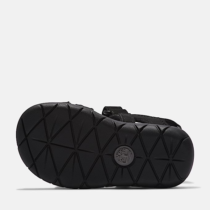 Perkins Row Sandaal met bandje aan de achterkant voor peuters en kleuters in zwart