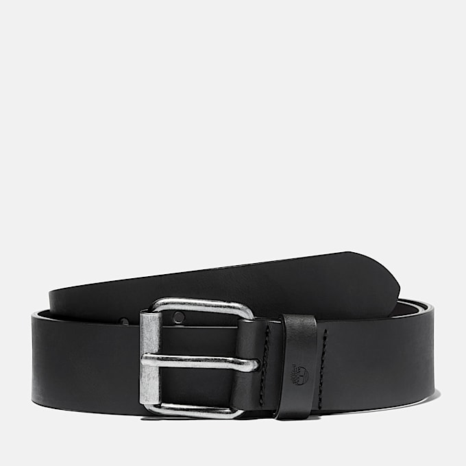 Ceinture en cuir de 40 mm pour homme en noir - 1